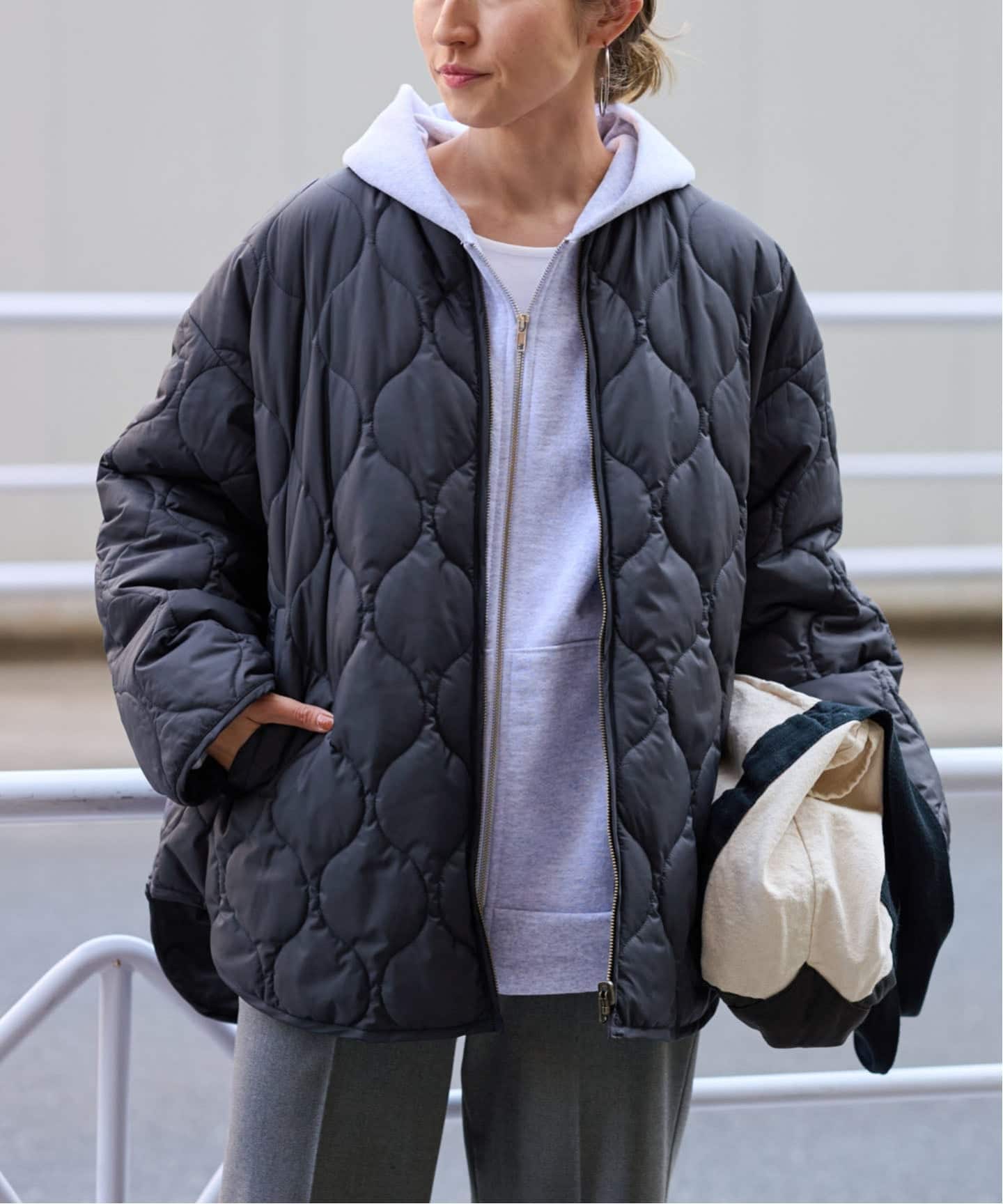 ≪WEB限定 / 追加≫2WAYキルティングブルゾン 2（中綿・キルティング