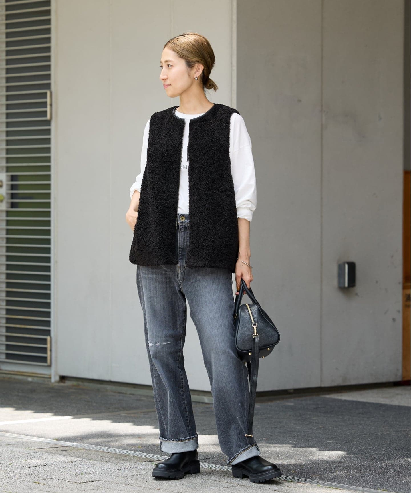 2023AW フレームワークFRAMeWORKボアベスト FRAMeWORK（フレームワーク）の「ボアベスト（その他アウター