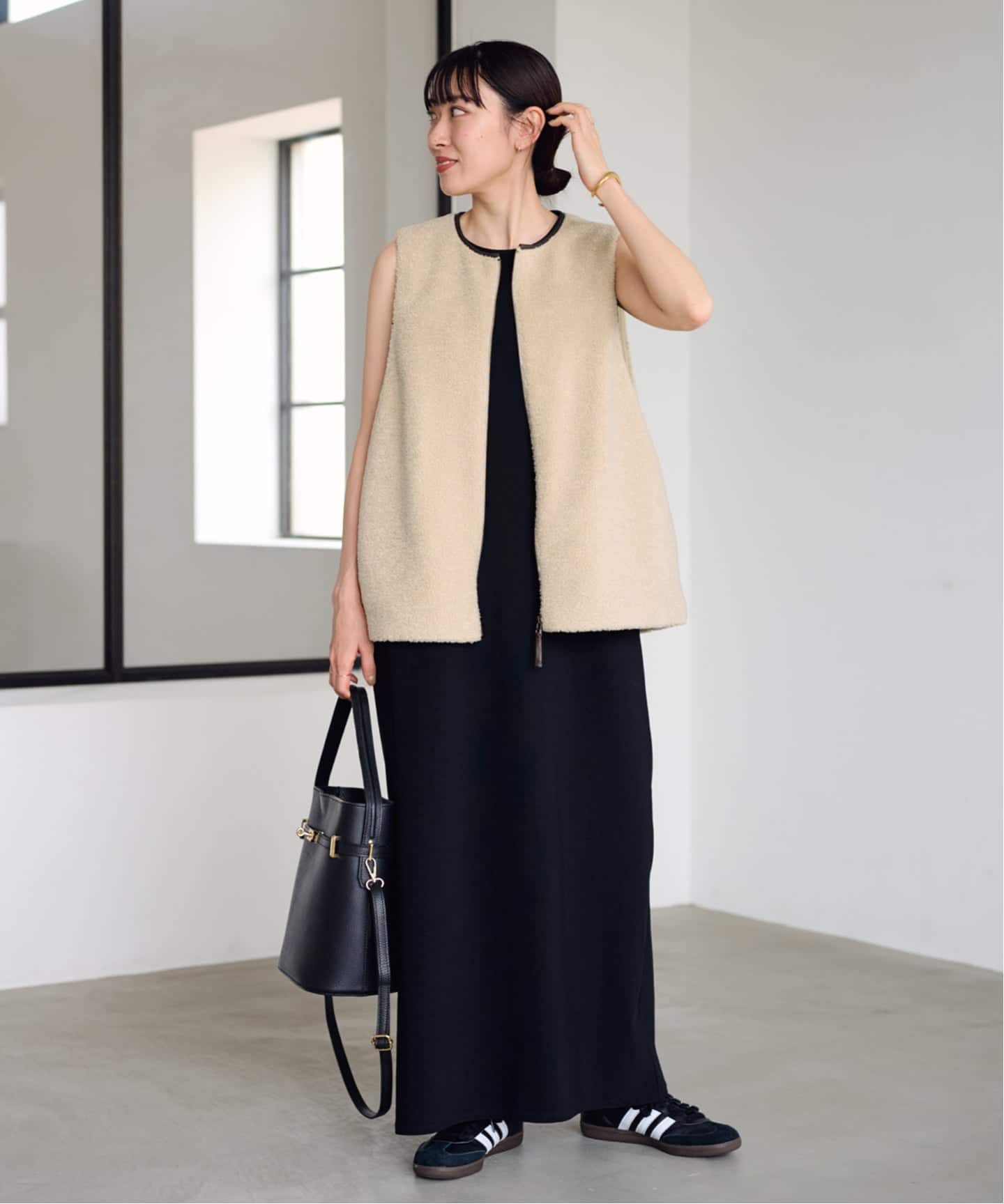 FRAMeWORK ボアベスト ブラック フレームワーク FRAMeWORK ≪追加 / 手洗い可能≫ボアベスト 3