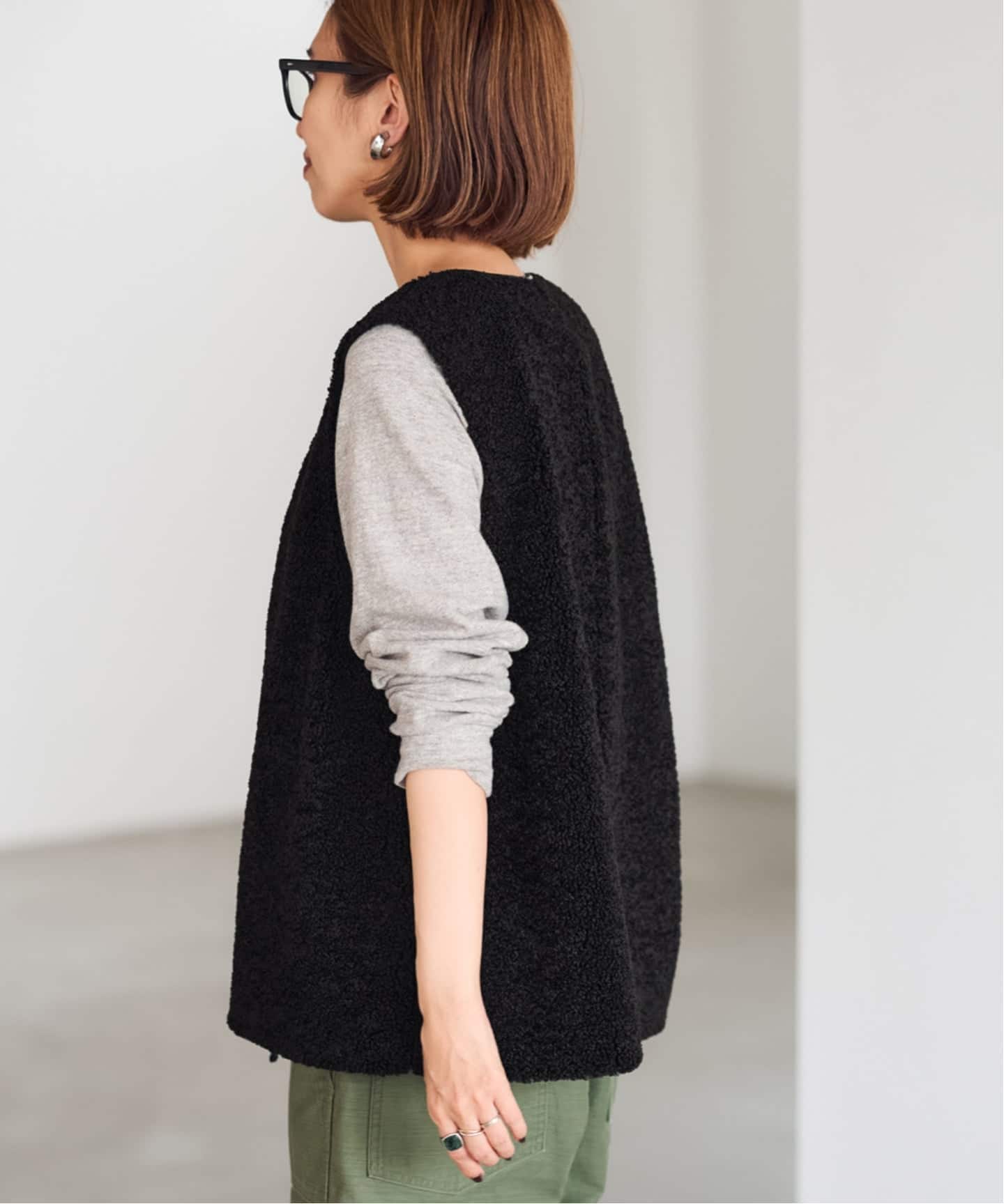 ≪追加 / 手洗い可能≫ボアベスト 4（ベスト）｜FRAMeWORK（フレーム