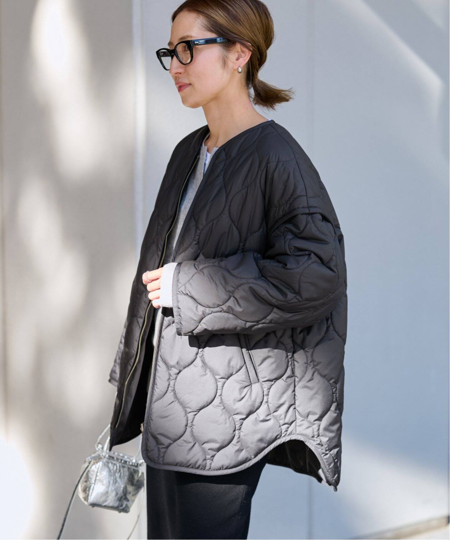 NEW 2wayキルティングブルゾン（中綿・キルティング