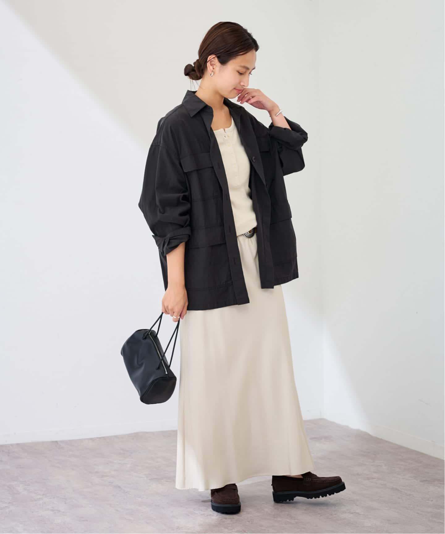 FRAMeWORK リヨセルコットンWORKシャツ FRAMeWORK｜リヨセルコットンWORKシャツ | Rakuten Fashion(楽天