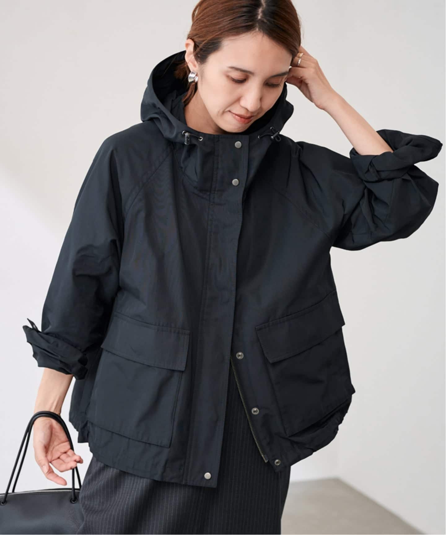 Framework　パーカー　ブルゾン　マウンテンパーカー 撥水メモリーウェザーHOODIEブルゾン（マウンテンパーカー
