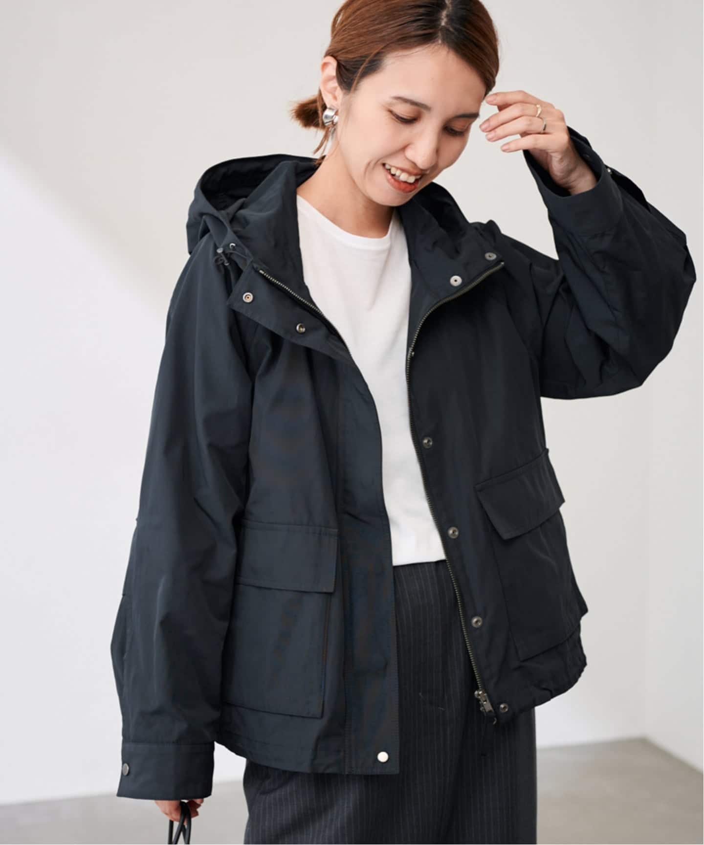 ≪予約≫撥水メモリーウェザーHOODIEブルゾン（マウンテン