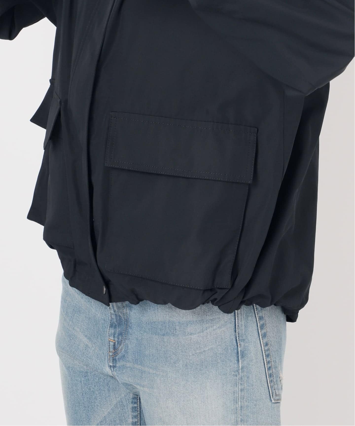 撥水メモリーウェザーHOODIEブルゾン（マウンテンパーカー