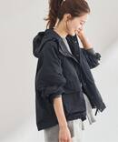 ≪洗濯機洗い可≫撥水メモリーウェザーHOODIEブルゾン
