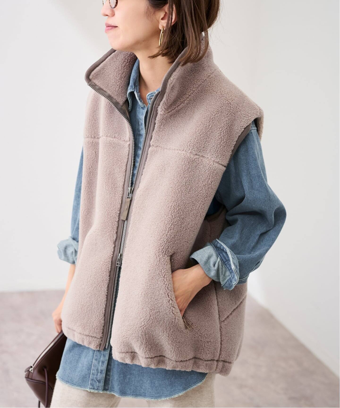 ウールボアベスト（ボア・フリース）｜FRAMeWORK（フレームワーク）の