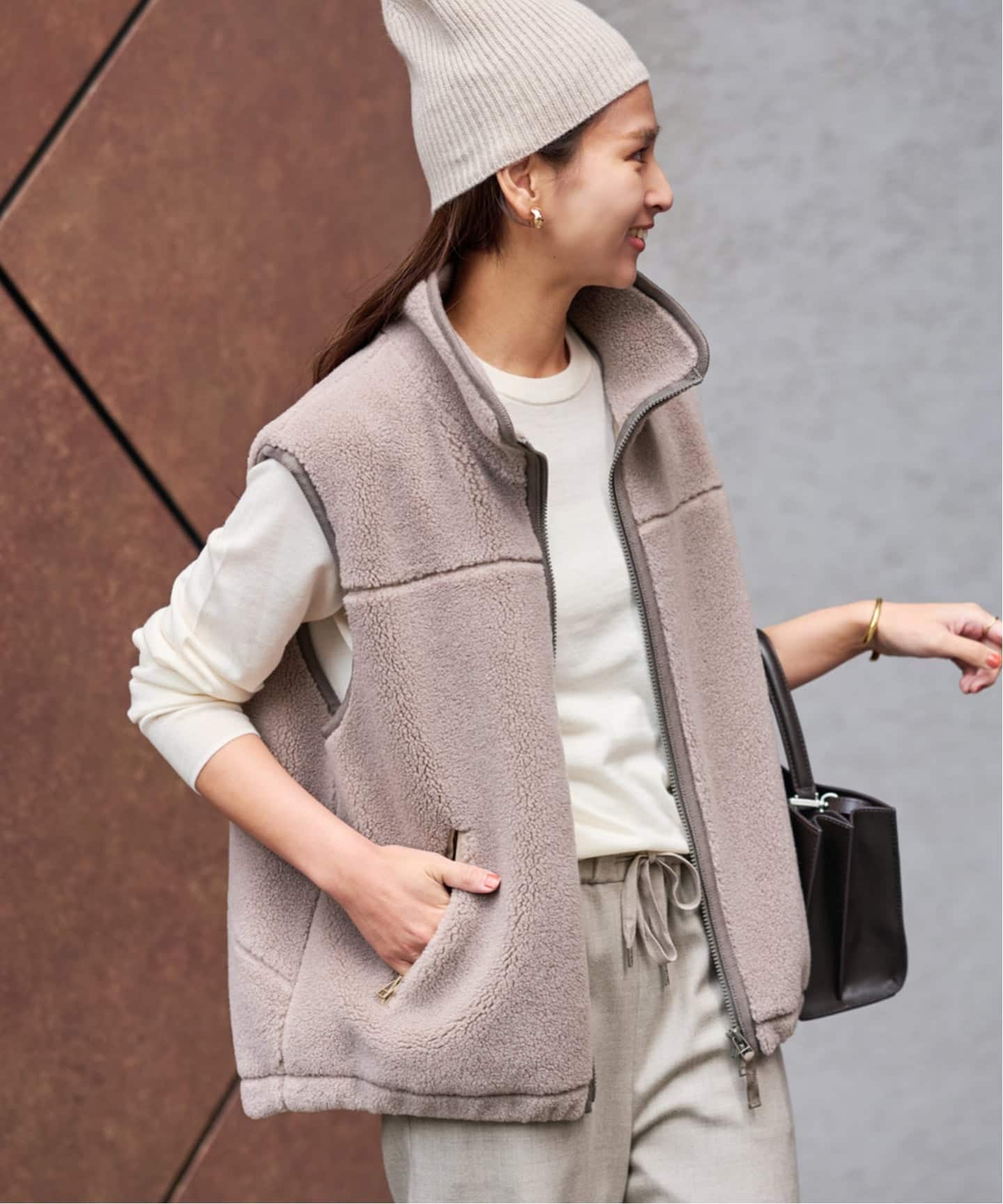 ウールボアベスト（ボア・フリース）｜FRAMeWORK（フレームワーク）の