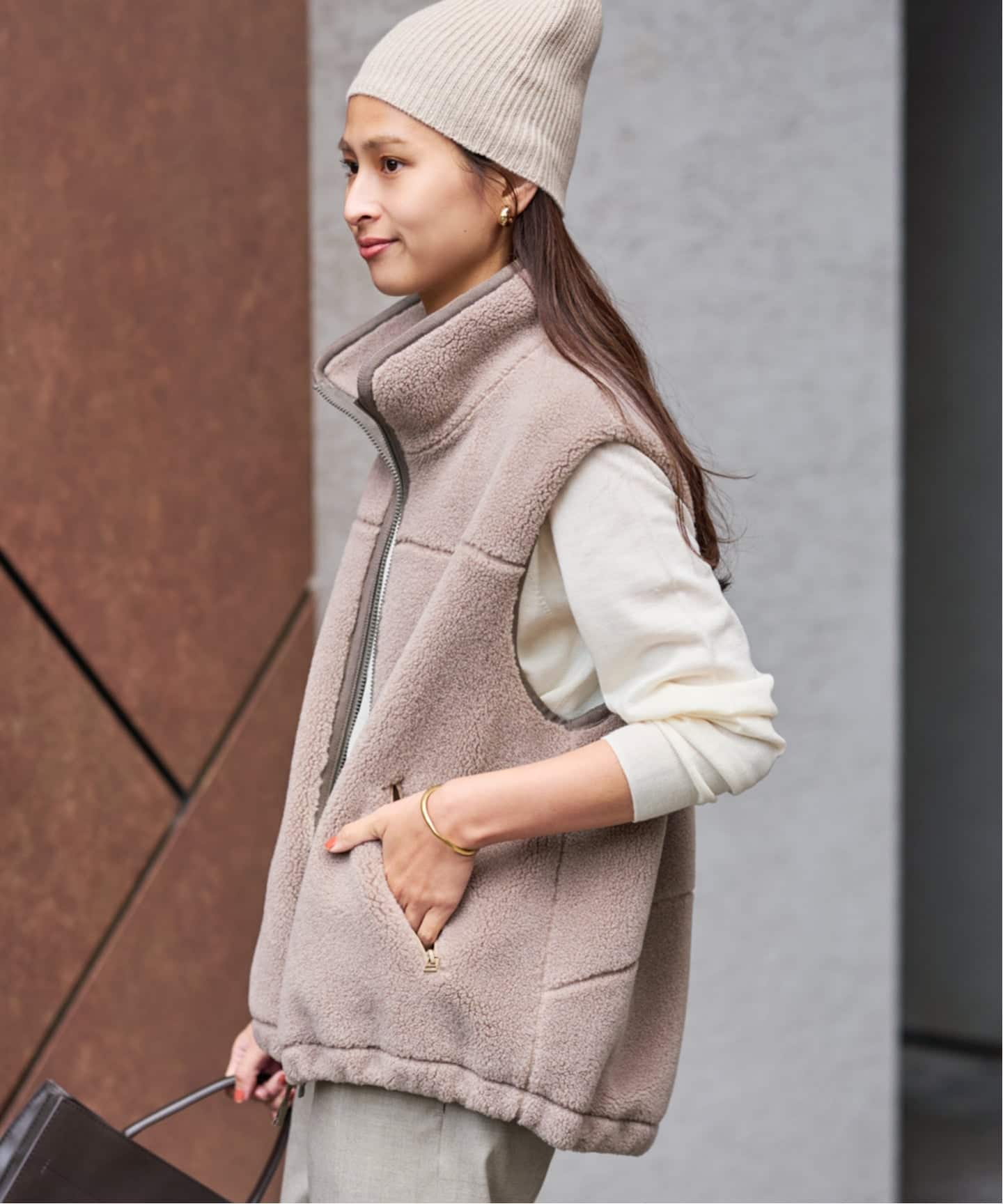 ウールボアベスト（ボア・フリース）｜FRAMeWORK（フレームワーク）の