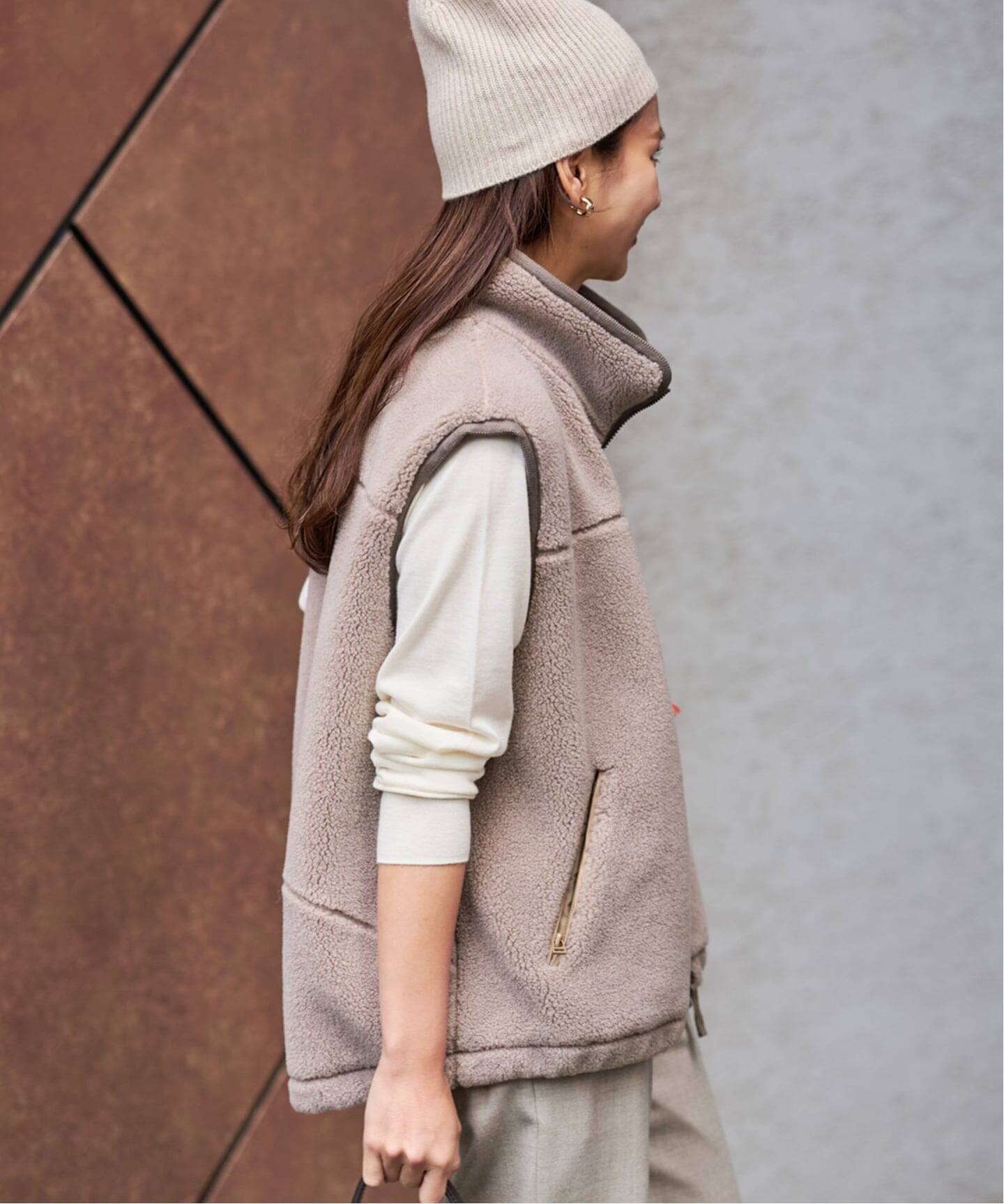 ウールボアベスト（ボア・フリース）｜FRAMeWORK（フレーム