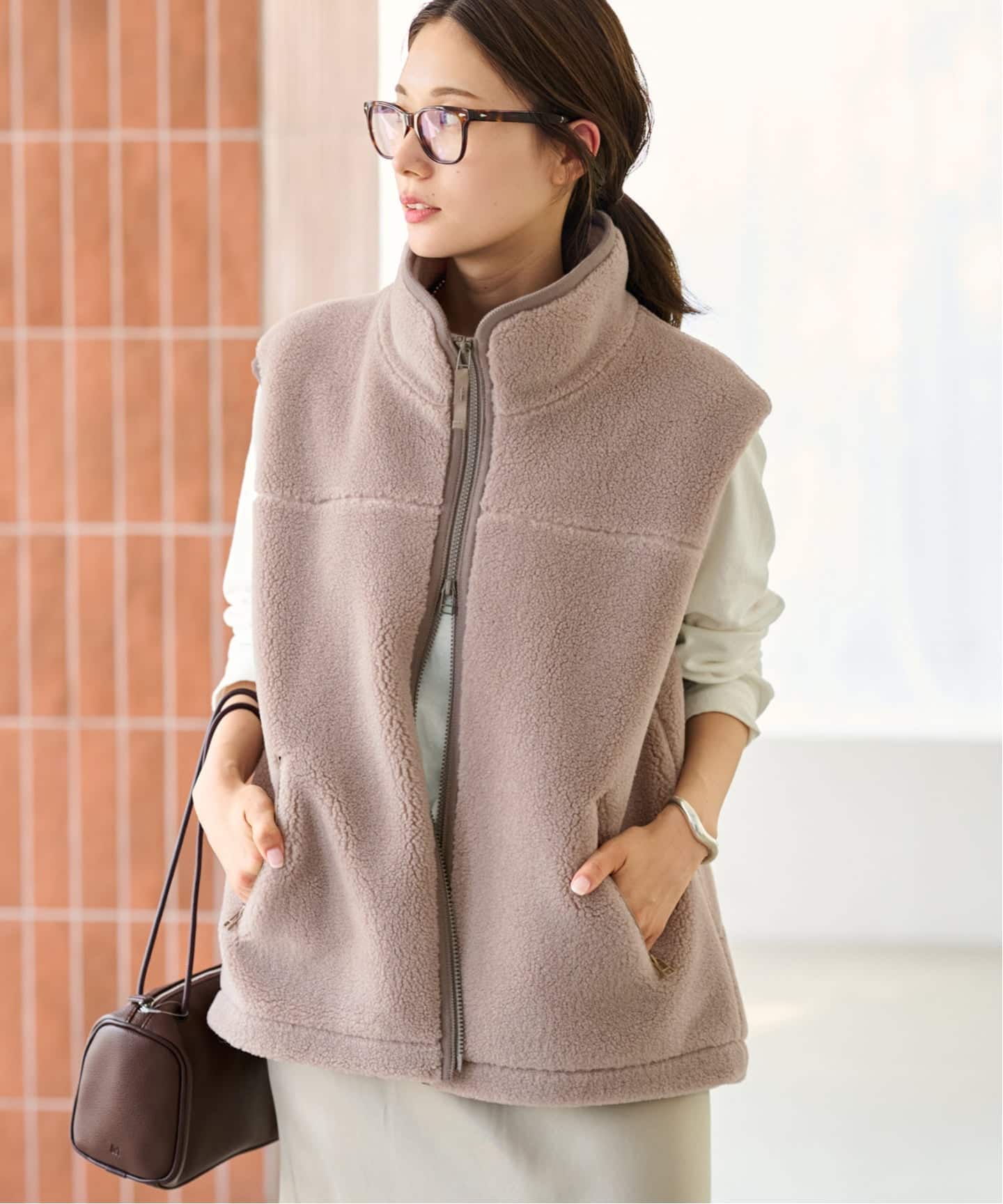 【専用】Y(dot)BY NORDISKウールボアベストM ベージュフリース 美品】Y(dot)BY NORDISKウールボアベストM ベージュフリース