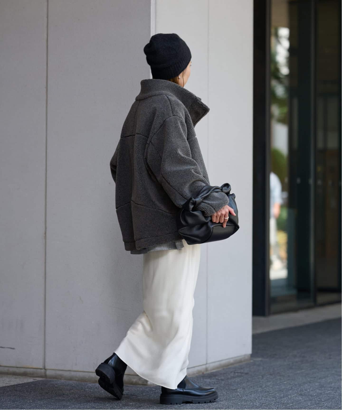 ≪一部カラーWEB限定 / 追加≫ウールボアスタンドブルゾン（ボア