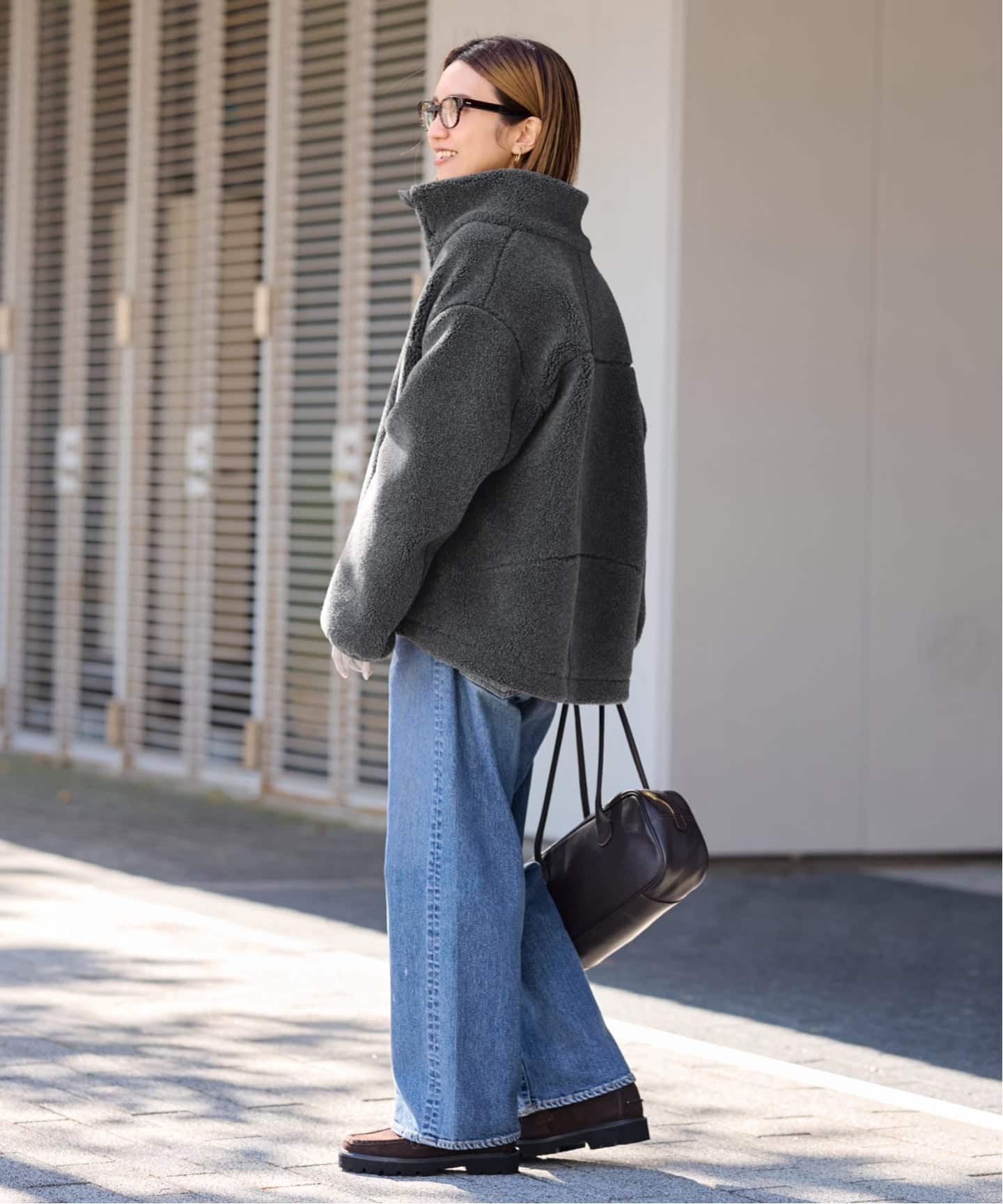 ≪一部カラーWEB限定 / 追加≫ウールボアスタンドブルゾン（ボア