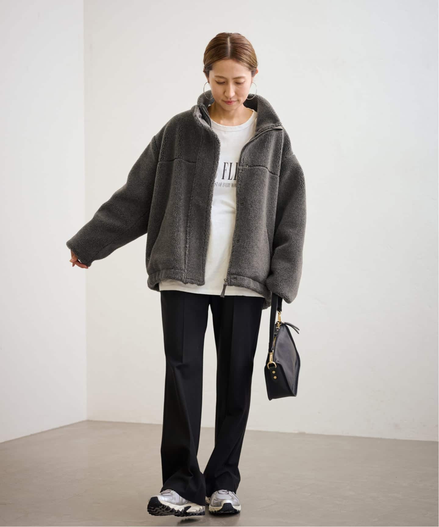 ≪一部カラーWEB限定 / 追加≫ウールボアスタンドブルゾン（ボア