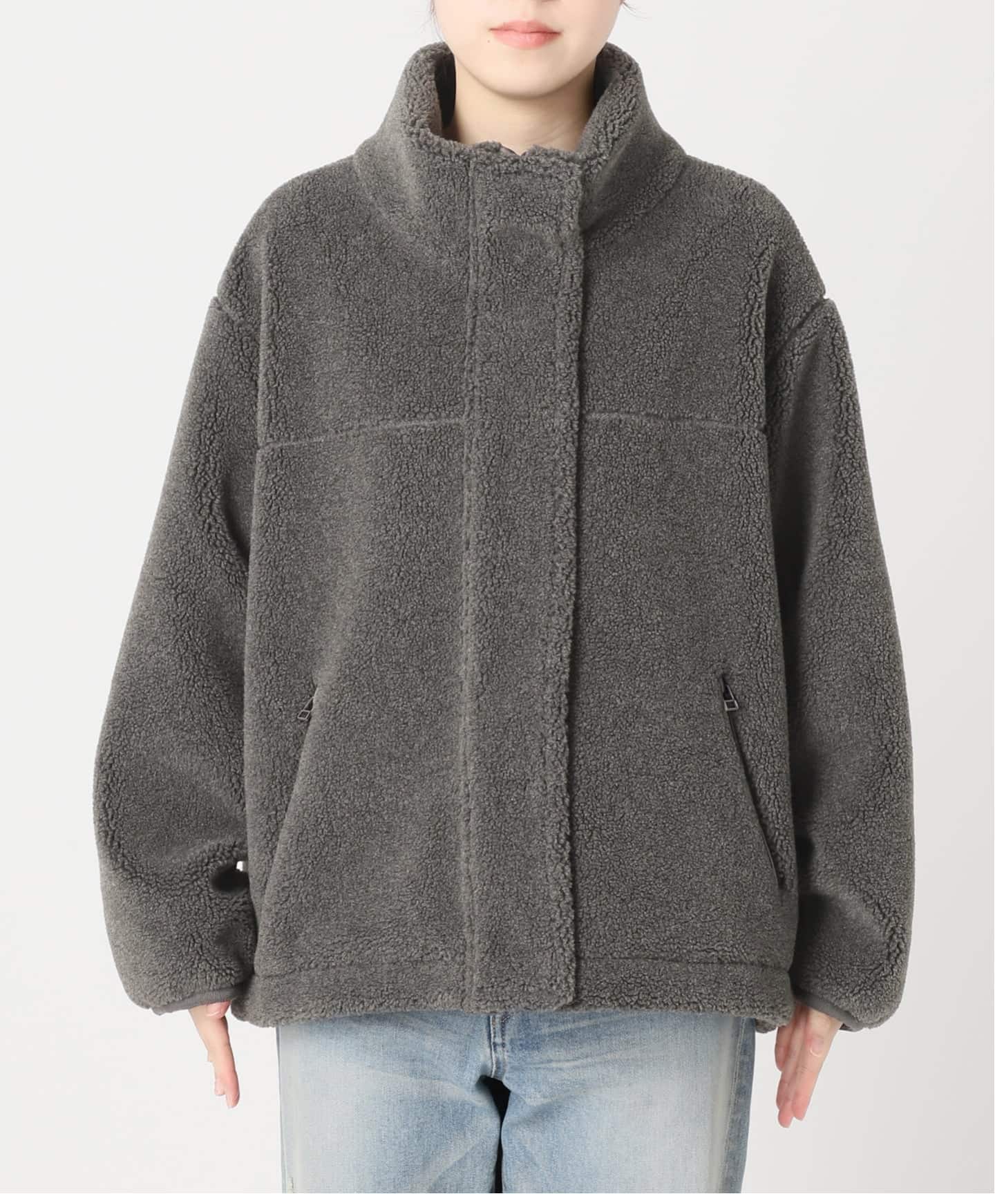 ≪一部カラーWEB限定 / 追加≫ウールボアスタンドブルゾン（ボア