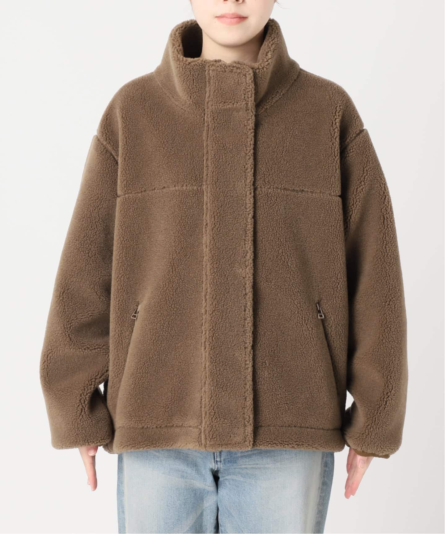 ≪一部カラーWEB限定 / 追加≫ウールボアスタンドブルゾン（ボア