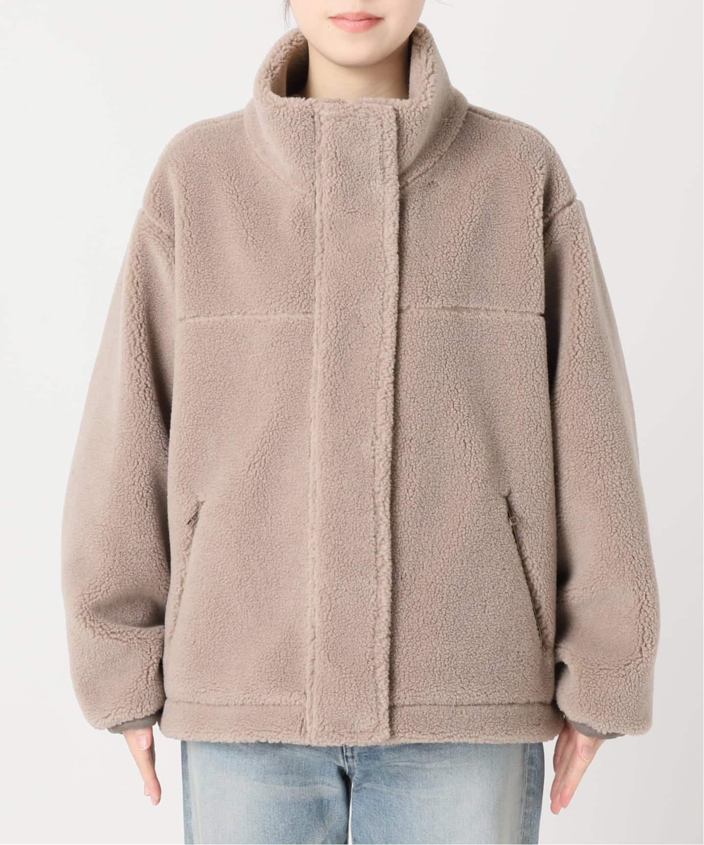 ≪一部カラーWEB限定 / 追加≫ウールボアスタンドブルゾン（ボア