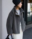 ≪一部カラーWEB限定 / 追加予約≫ウールボアスタンドブルゾン