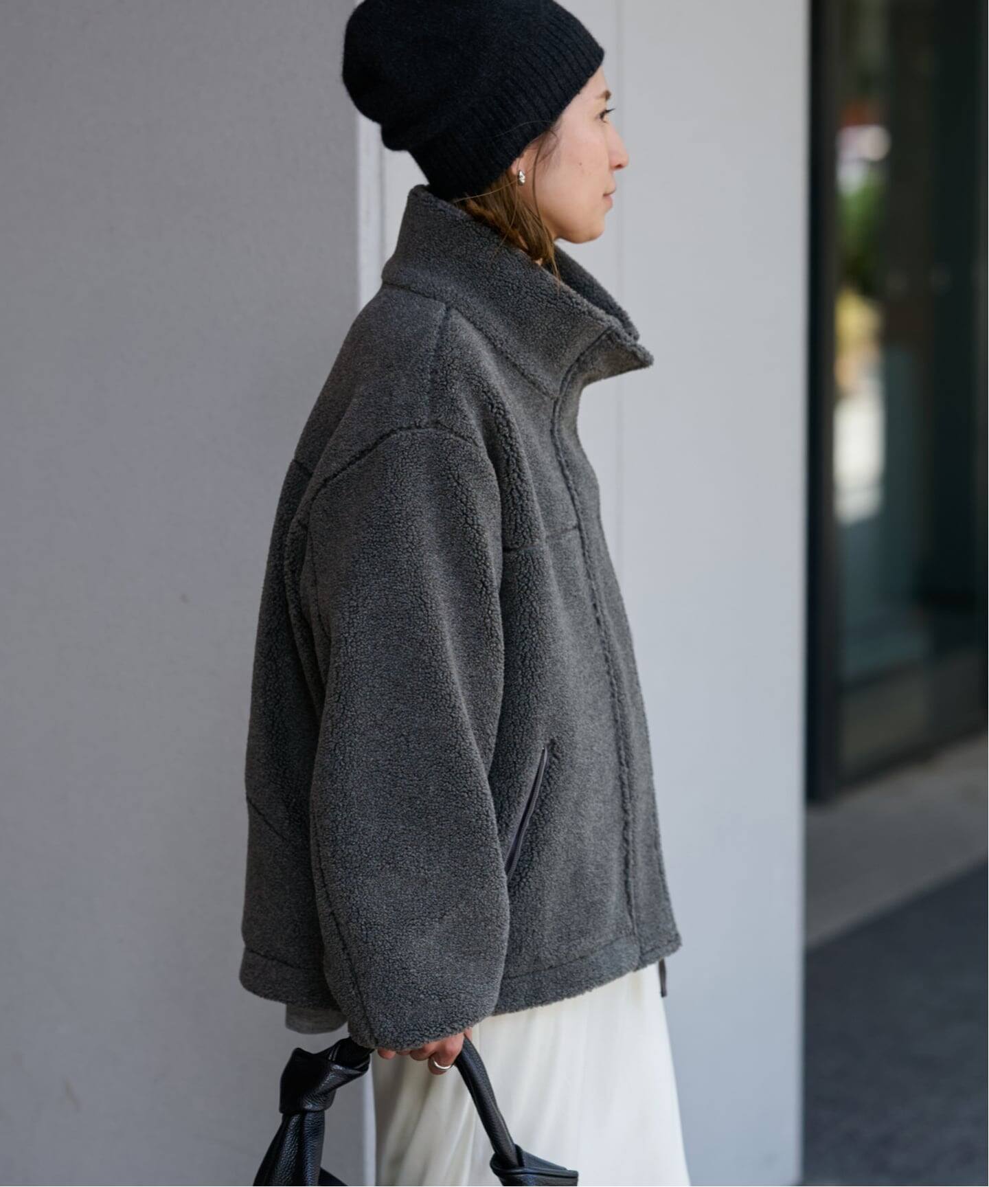 ≪追加≫ウールボアスタンドブルゾン 2（ボア・フリース）｜FRAMeWORK