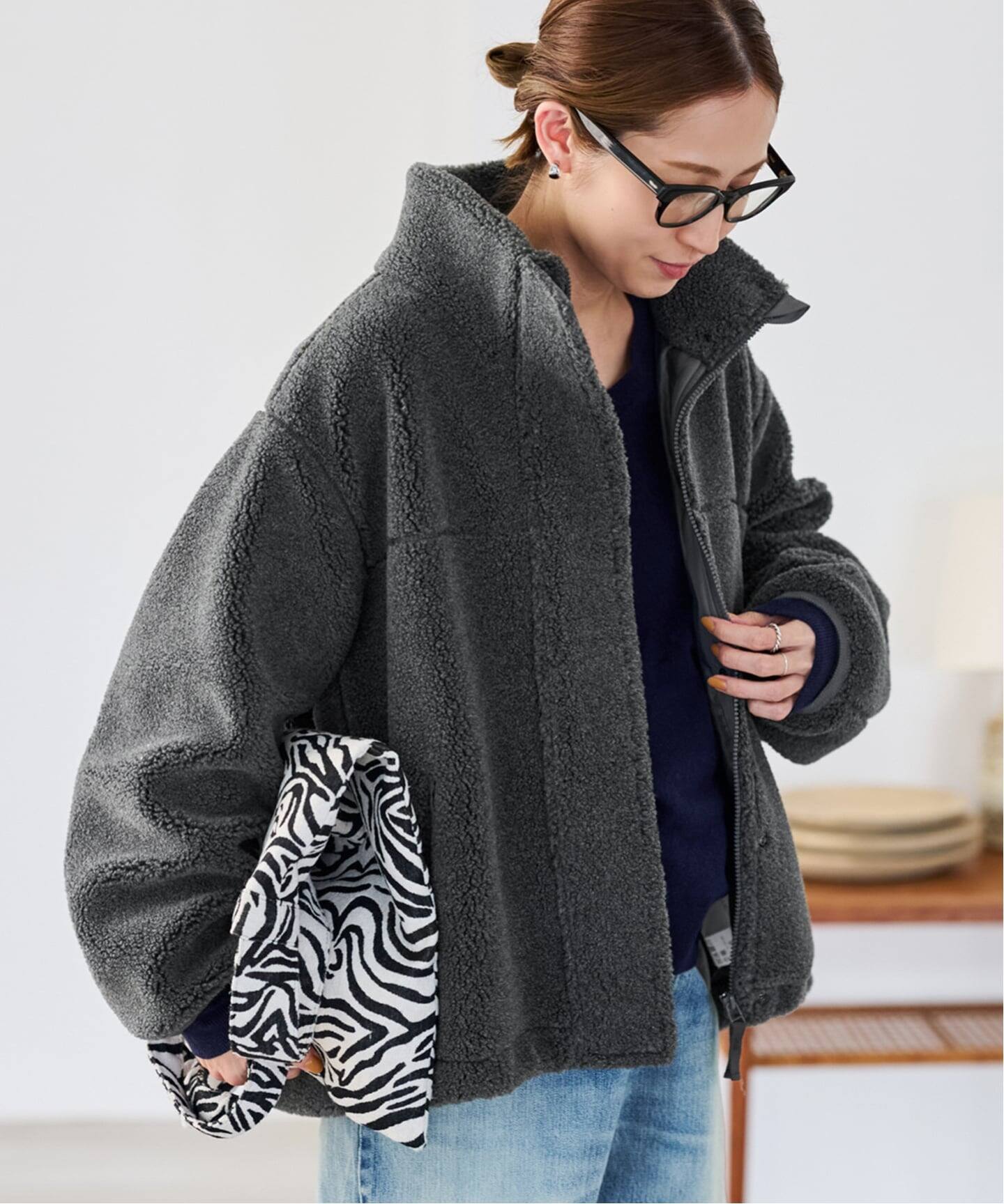 ≪追加≫ウールボアスタンドブルゾン 4（その他ブルゾン／アウター