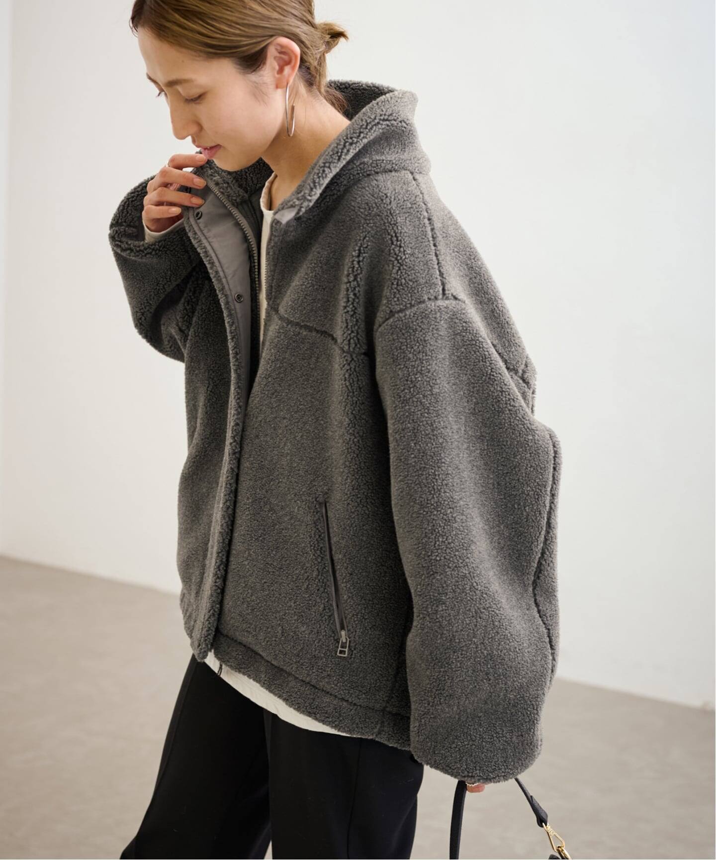 FRAMEWORK ウールボアスタンドブルゾン38 ≪追加≫ウールボアスタンドブルゾン（ブルゾン）｜FRAMeWORK