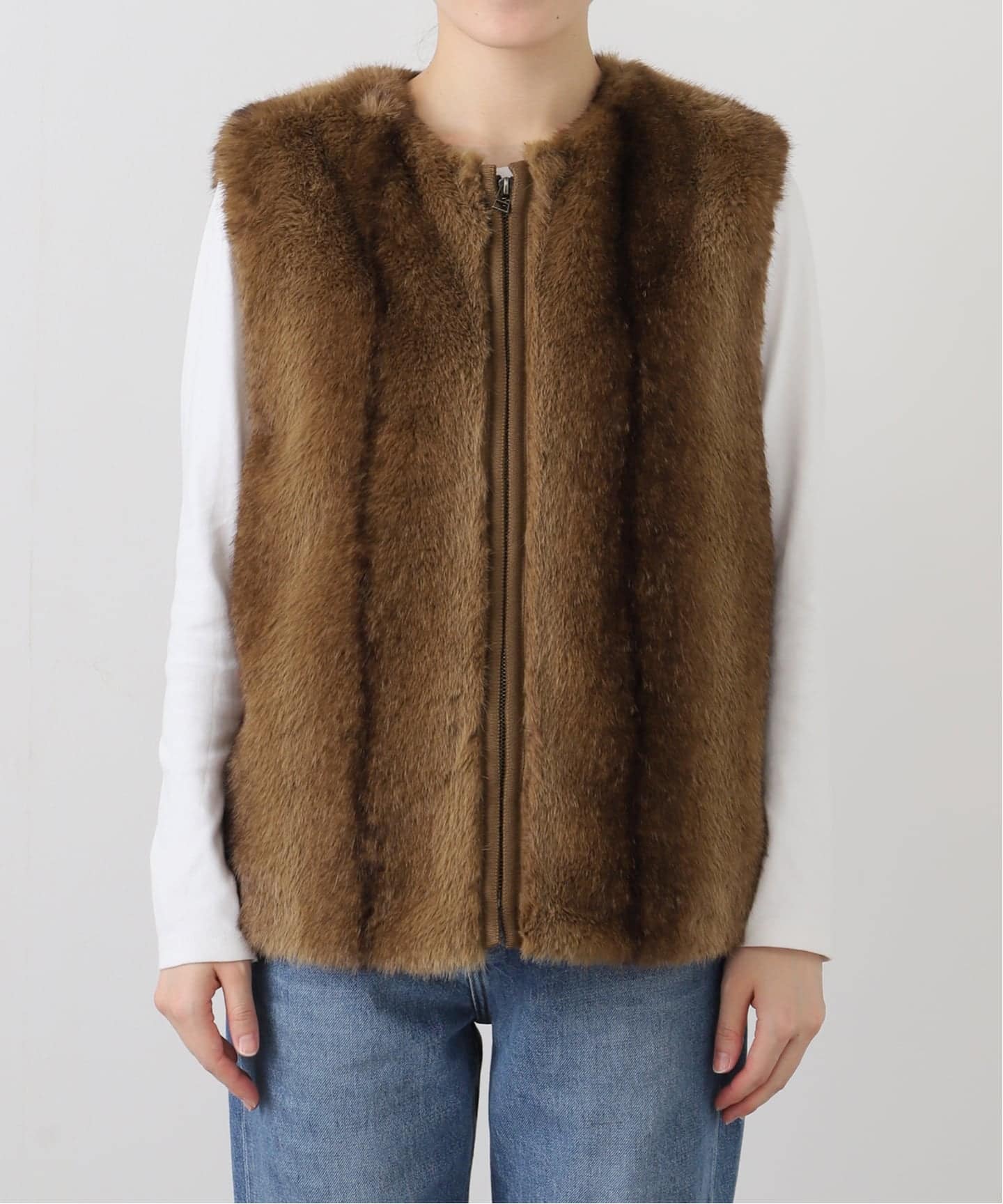 FRAMeWORK フェイクファーベスト フェイクファーベスト（ベスト）｜FRAMeWORK（フレームワーク）の通販