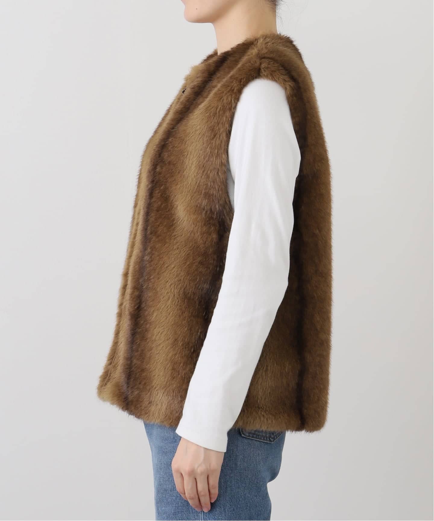 FRAMeWORK フェイクファーベスト FRAMeWORK｜≪追加予約≫フェイクファーベスト | Rakuten