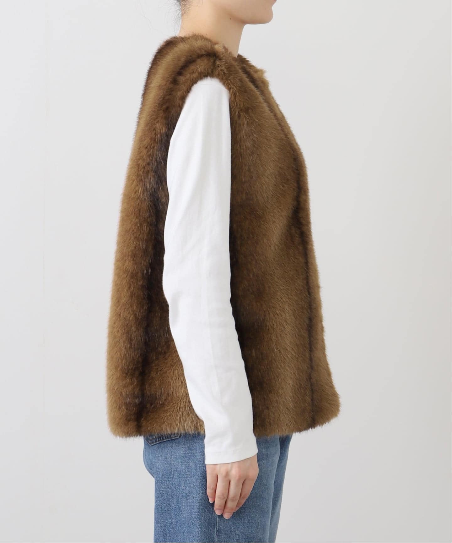 フェイクファーベスト（ベスト）｜FRAMeWORK（フレームワーク）の通販