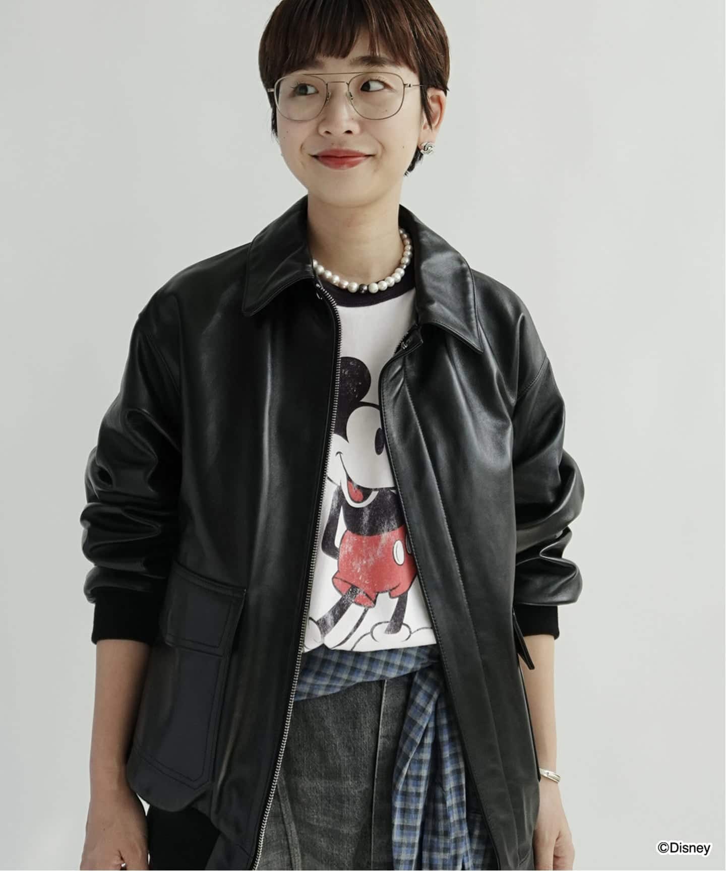 LOEFF/ロエフ LAMB LTR FLHT ジャケット（レザージャケット