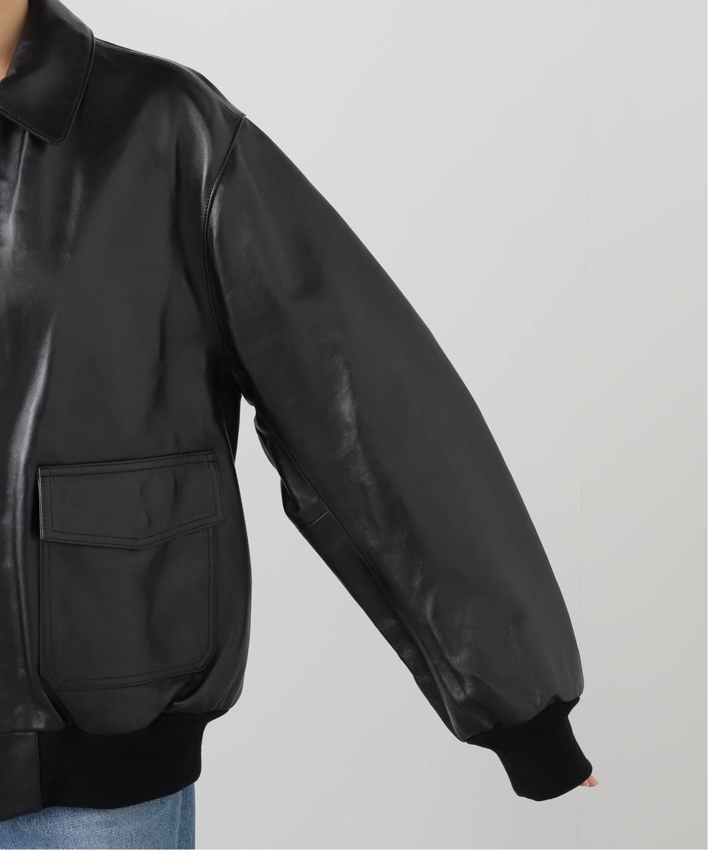 LOEFF/ロエフ LAMB LTR FLHT ジャケット（レザージャケット