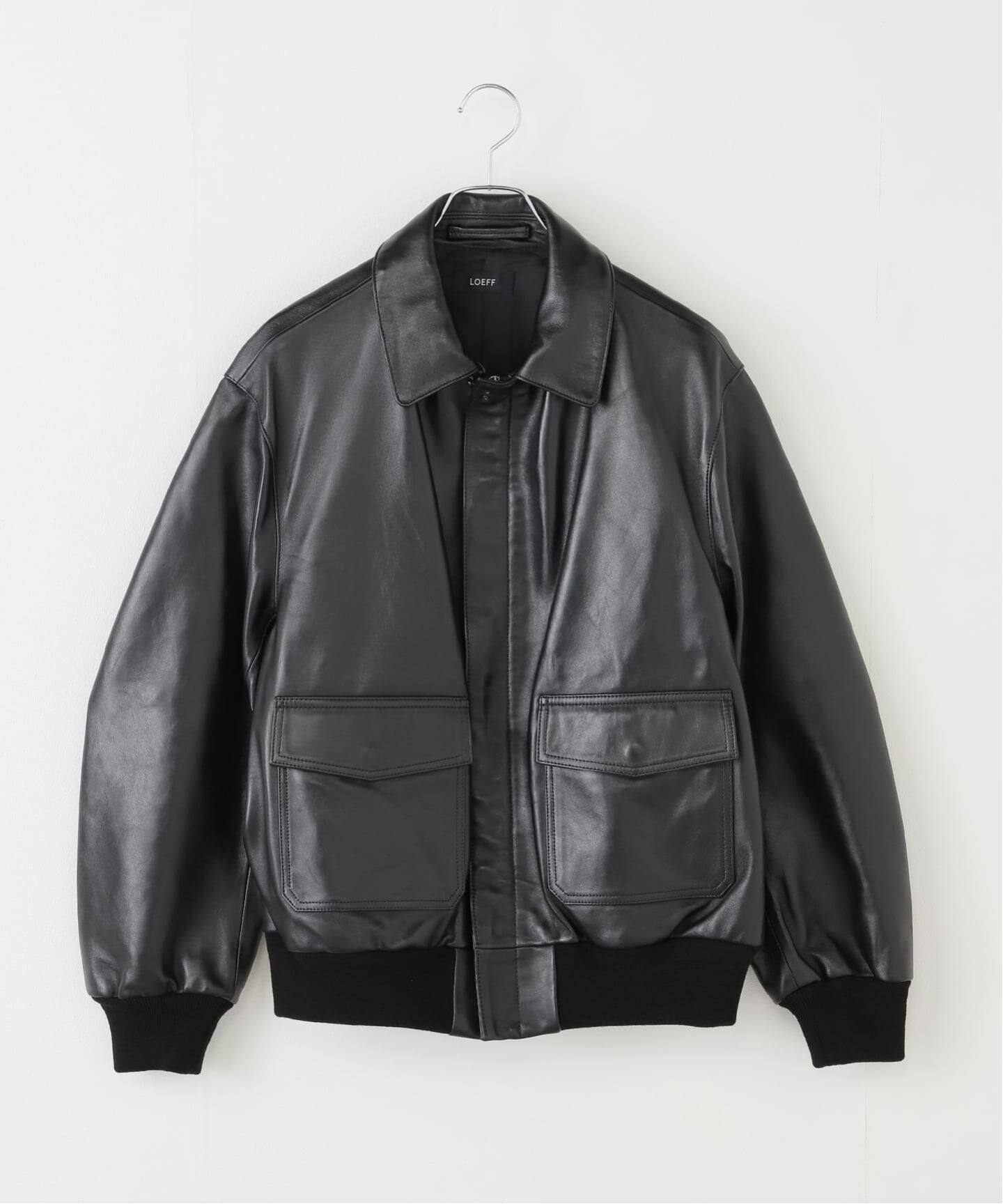 LOEFF /ロエフ　ジャケット LFU LAMB LTR FLHT JKT 0431145059996an_2