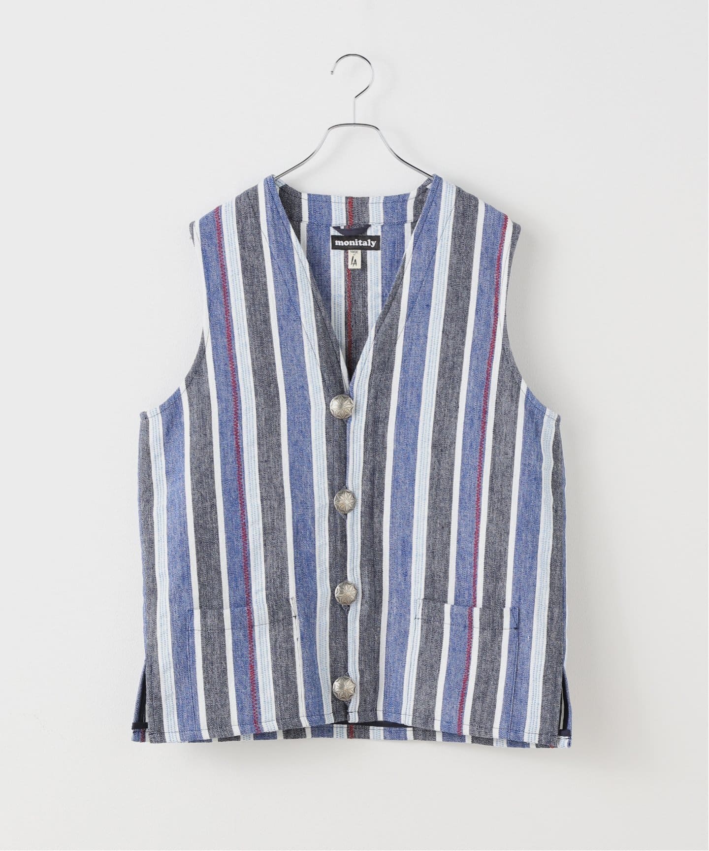 MONITALY / モニタリー】Leather Hunting Vest（ベスト）｜L