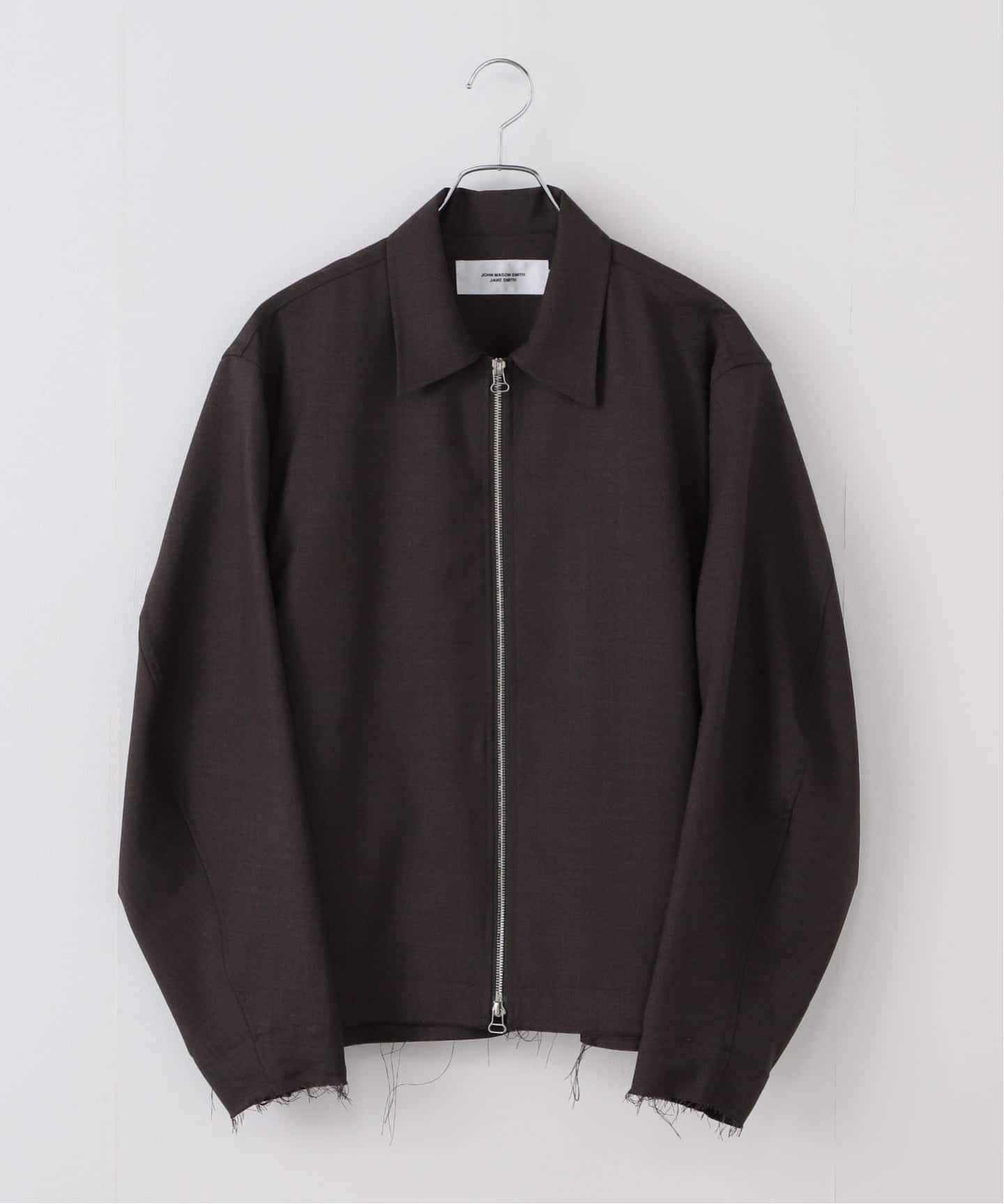 plage【JANE SMITH/ジェーンスミス】 ブルゾン JANE SMITH/ジェーンスミス WASHABLE WOOL TROPICAL ZIP BL