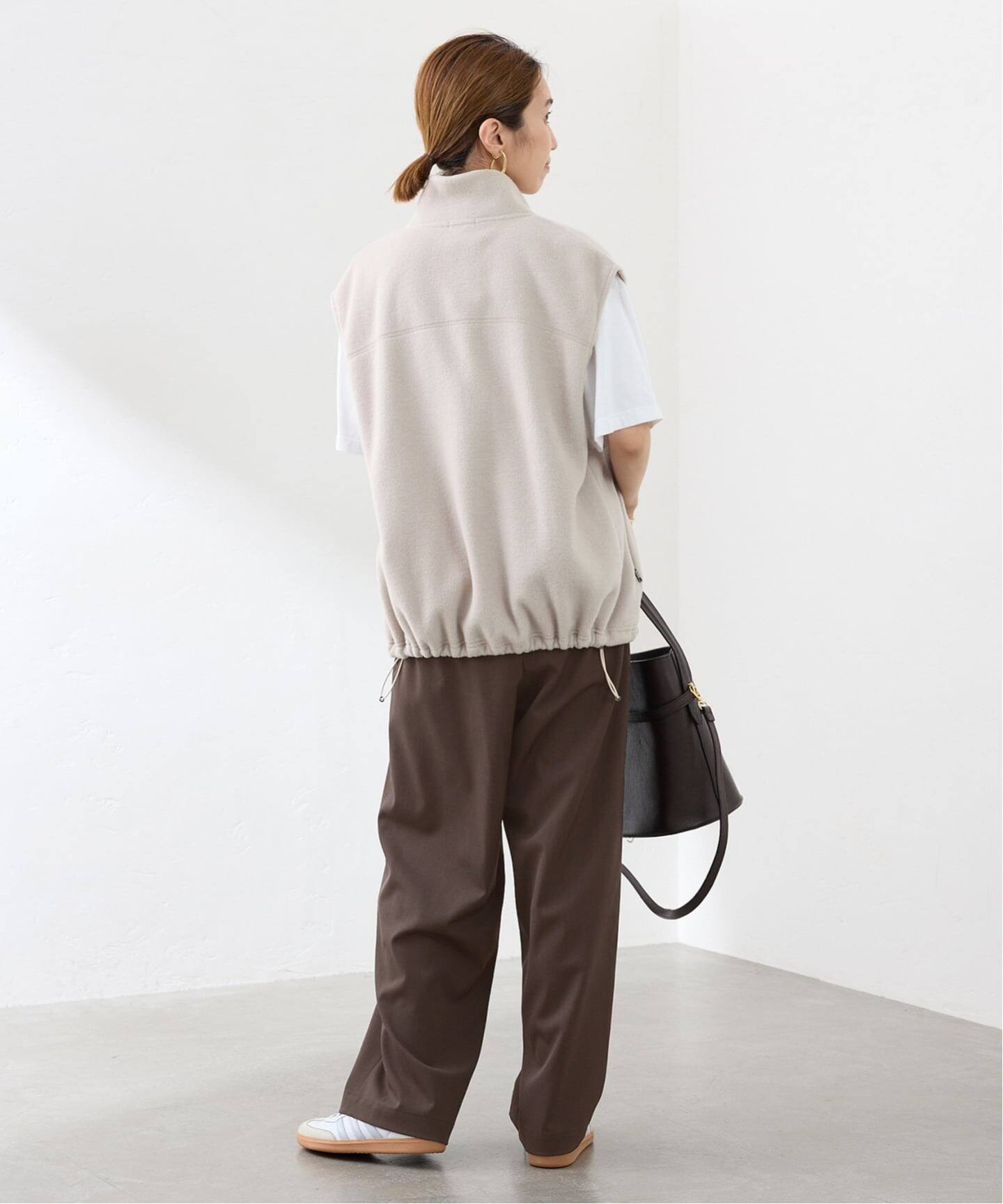 プロタゴニスタ/Framework別注エコフリースベスト ベージュ フリー PROTAGONISTA/プロタゴニスタ 別注エコフリースベスト（ベスト