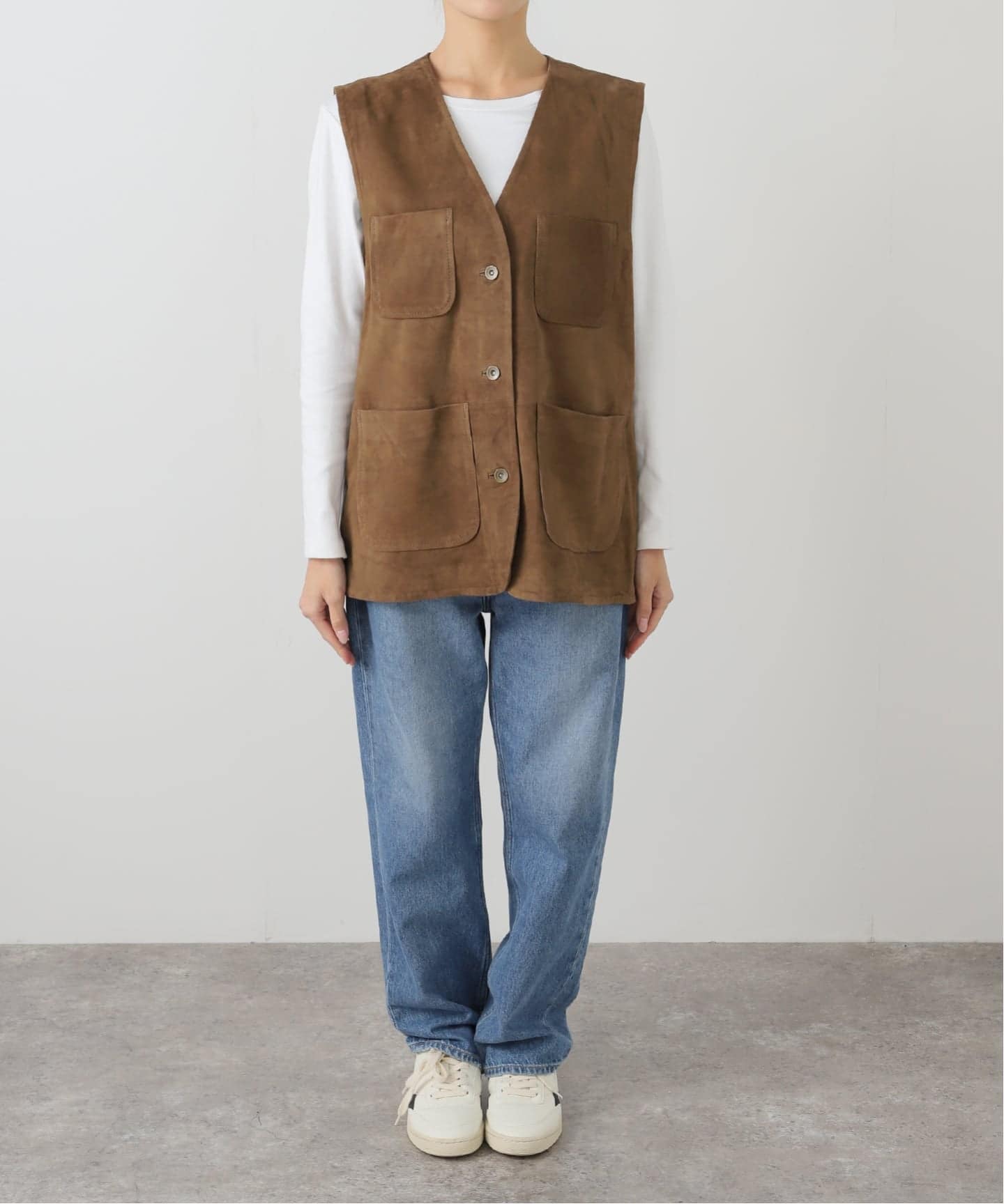 THRIFTY LOOK/スリフティルック 別注ワークスウェードベスト（ベスト