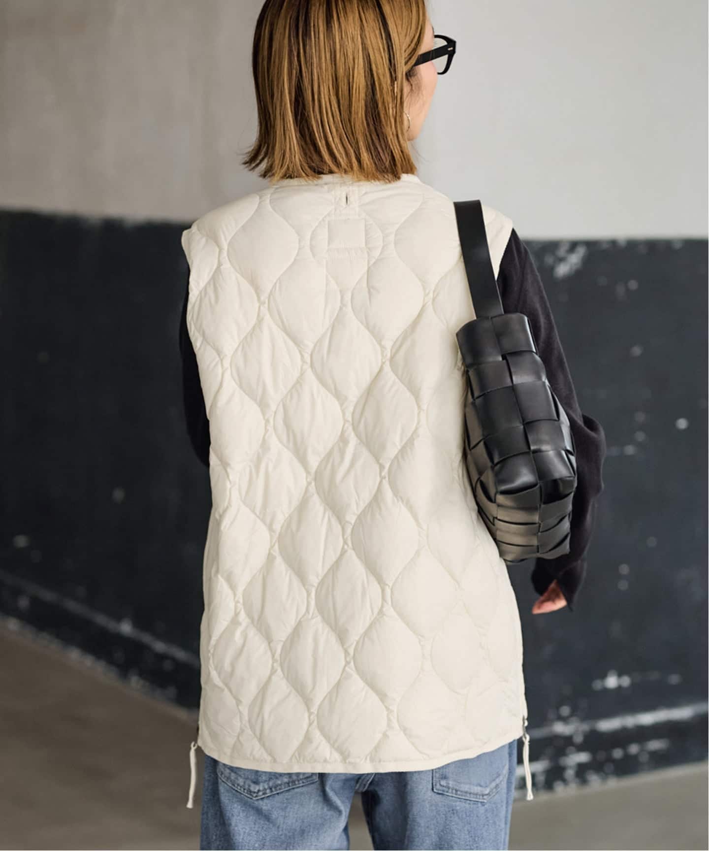 TAION/タイオン MILITARY V NECK WZIPダウンベスト（ダウン・中綿