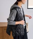 ≪予約≫TAION/タイオン MILITARY V NECK WZIPダウンベスト