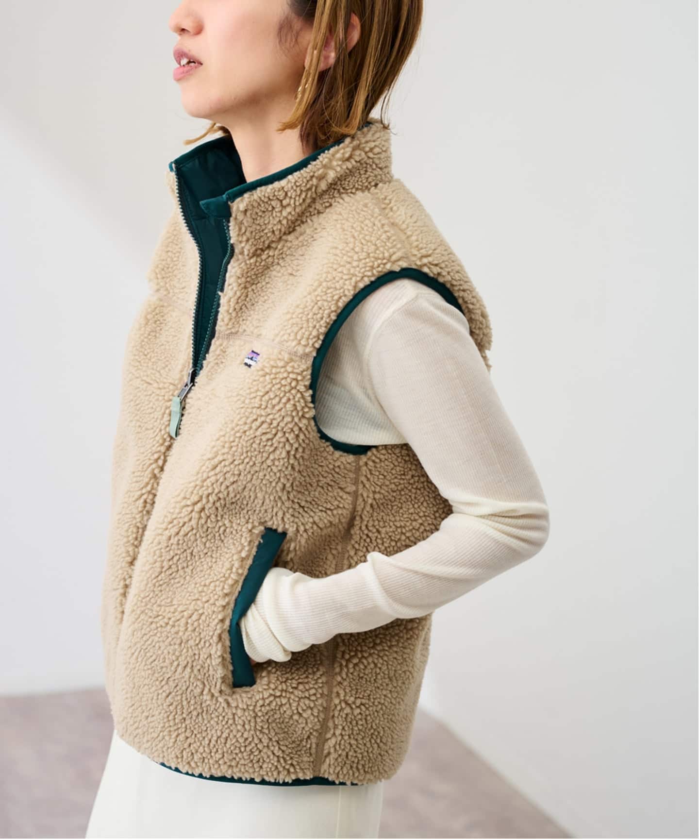 新品FRAMeWORK パタゴニアK’sReversibleREADYHOODY PATAGONIA/パタゴニア K's Reversible Ready Freddy ベスト（ベスト