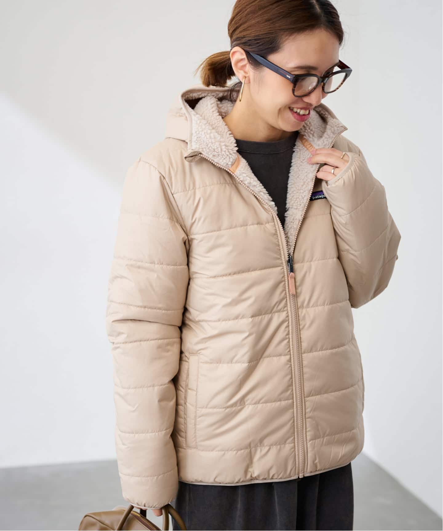 Patagonia フリースコート ボアジャケット5T ピンク　110〜120 パタゴニア patagonia ボアパーカー ジャケット 5T アウターフリース