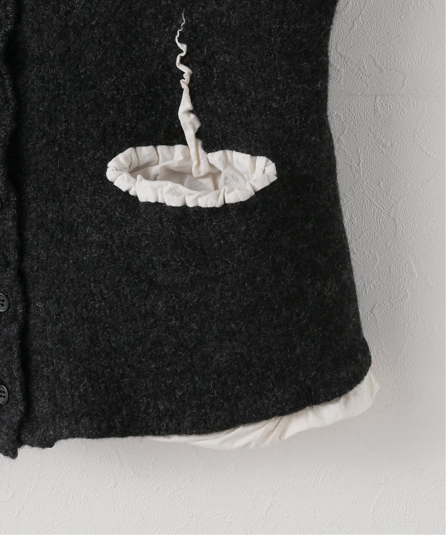 pillingsピリングス　ベスト pillings(ピリングス)のドライリネン縮絨ベスト通販 | 集英社