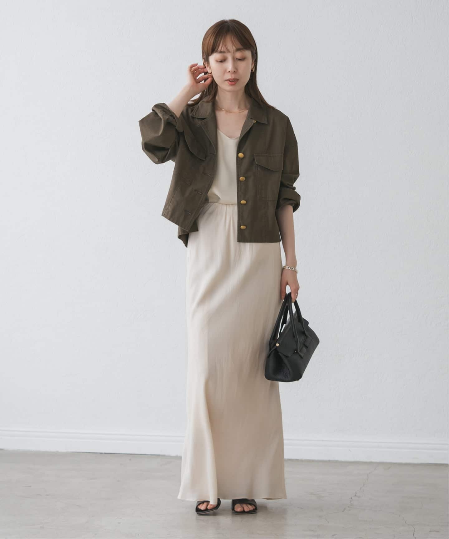 NOBLE ノーブル　ミリタリークロスオーバーシャツブルゾン ノーブル NOBLE ミリタリークロスオーバーシャツブルゾン