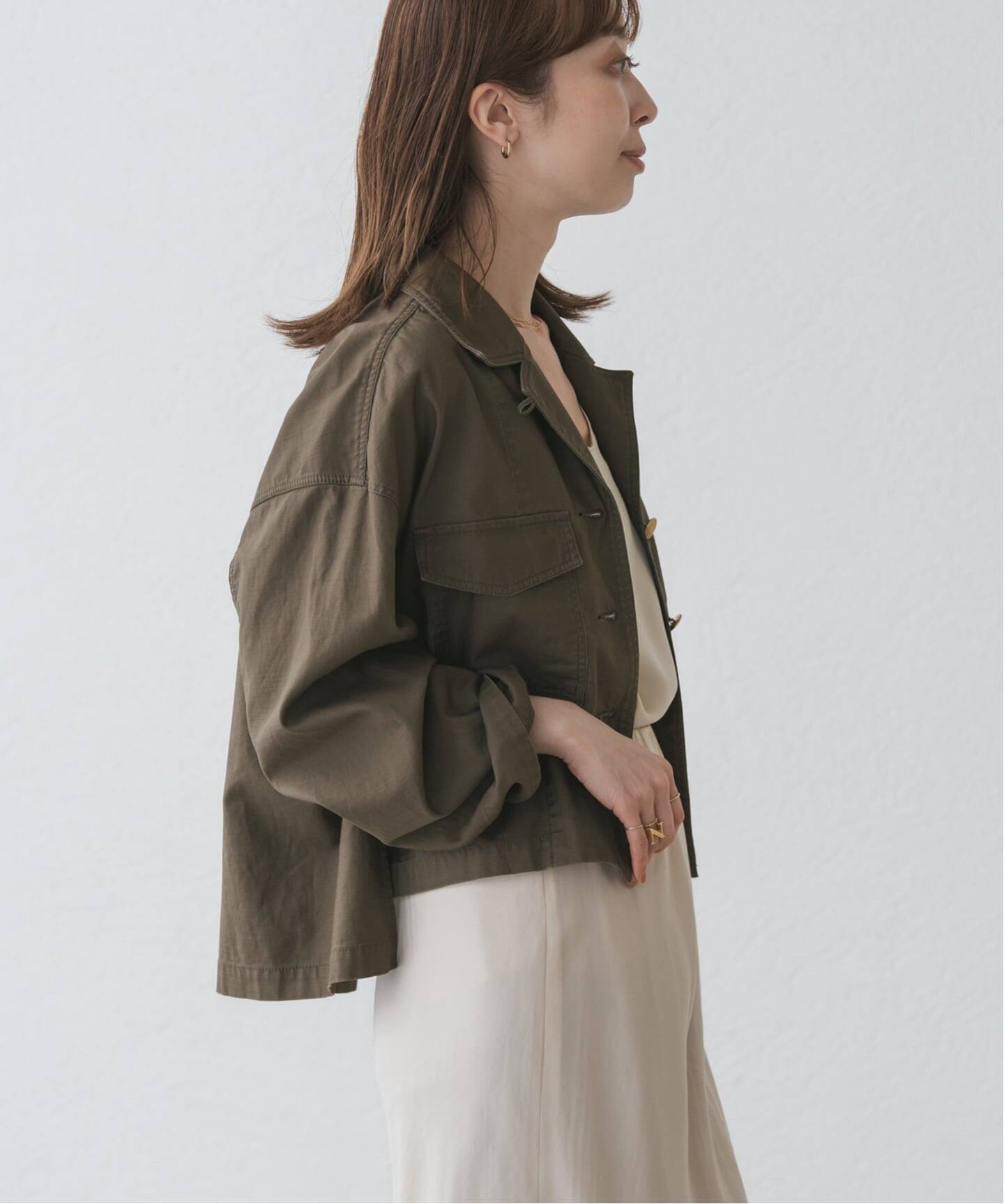 NOBLE ノーブル　ミリタリークロスオーバーシャツブルゾン ミリタリークロスオーバーシャツブルゾン（ミリタリー）｜NOBLE