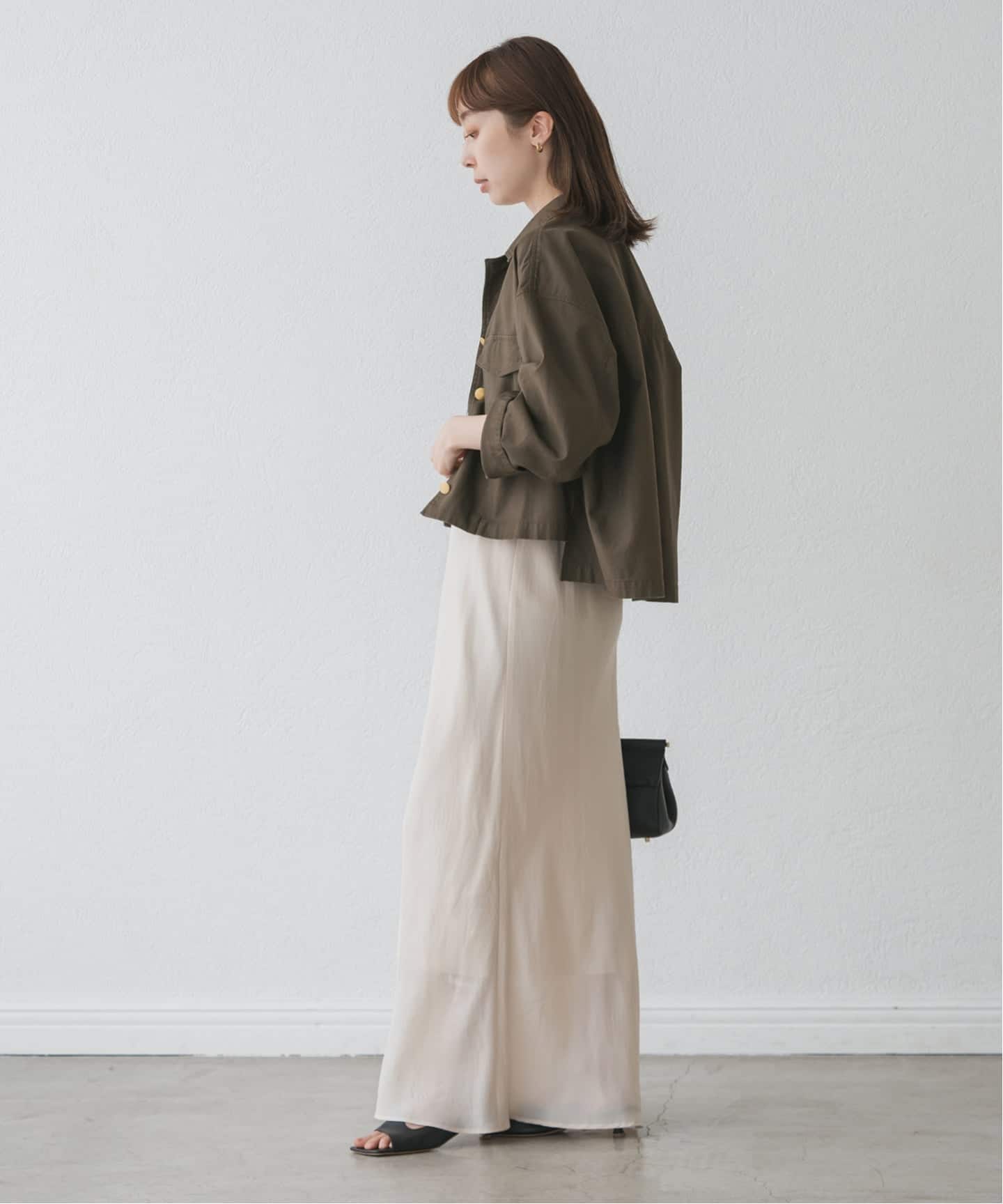 NOBLE ノーブル　ミリタリークロスオーバーシャツブルゾン ミリタリークロスオーバーシャツブルゾン（ミリタリー）｜NOBLE