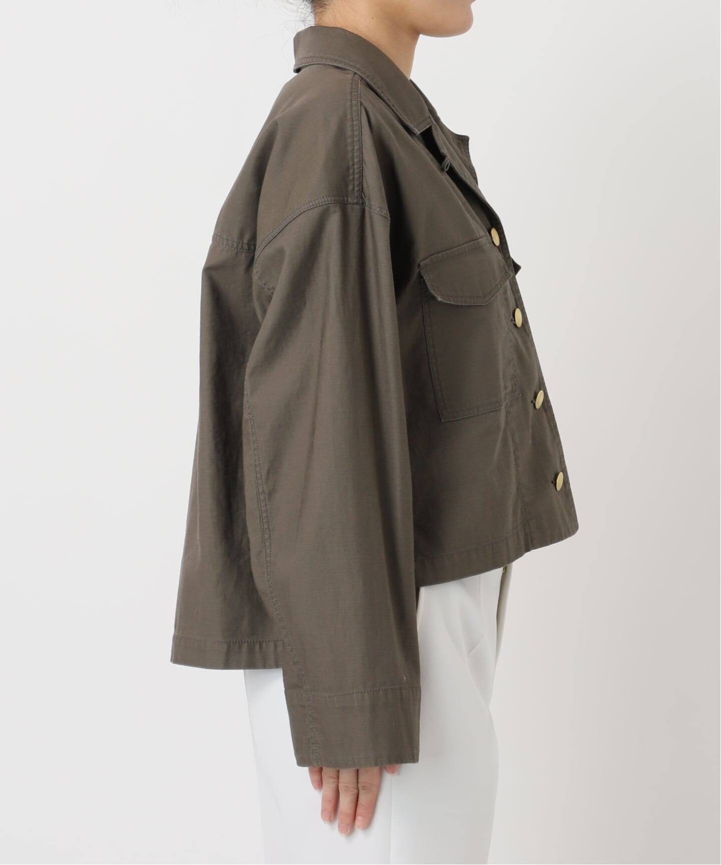 ミリタリークロスオーバーシャツブルゾン（ミリタリー）｜NOBLE