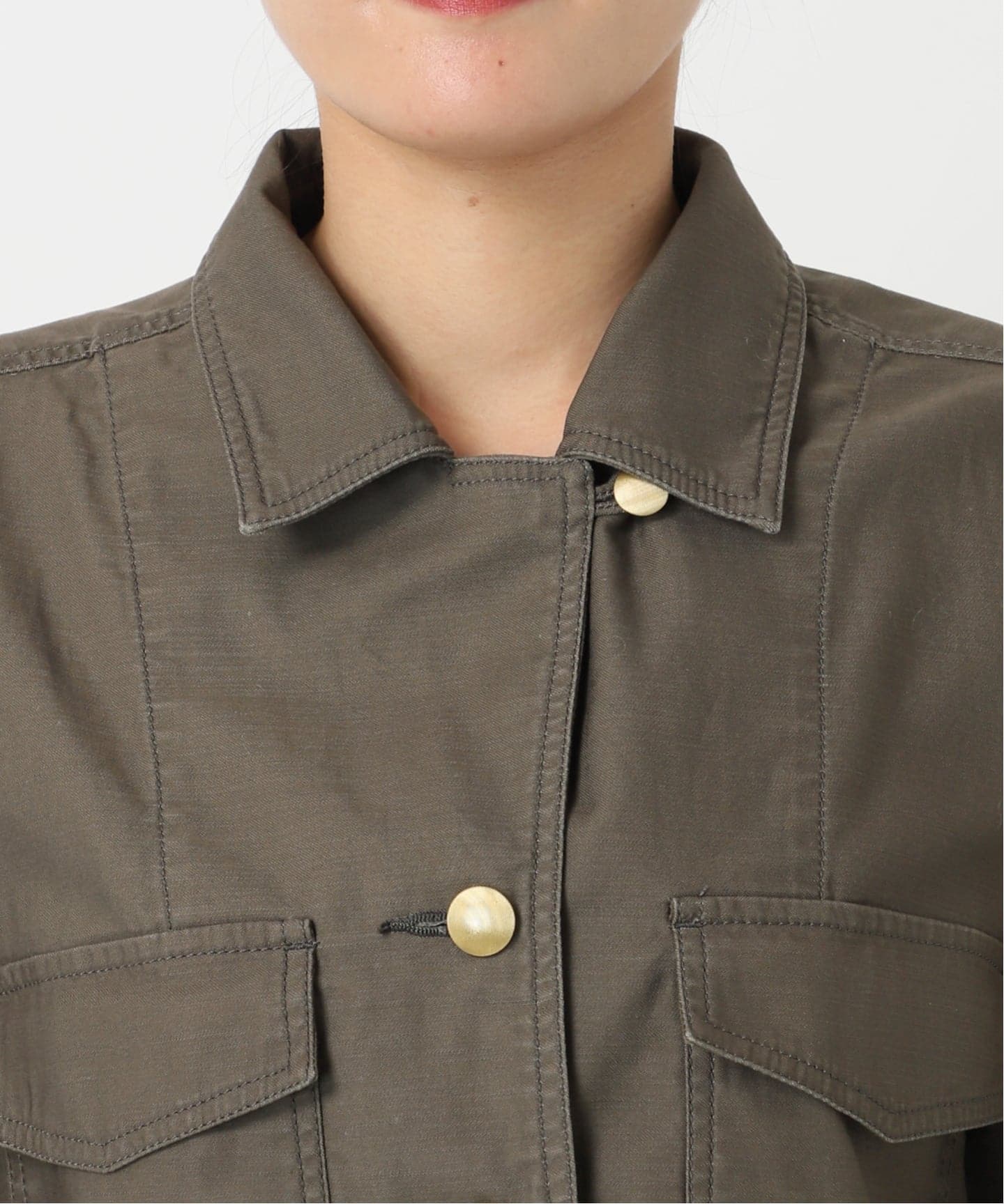 ミリタリークロスオーバーシャツブルゾン（ミリタリー）｜NOBLE