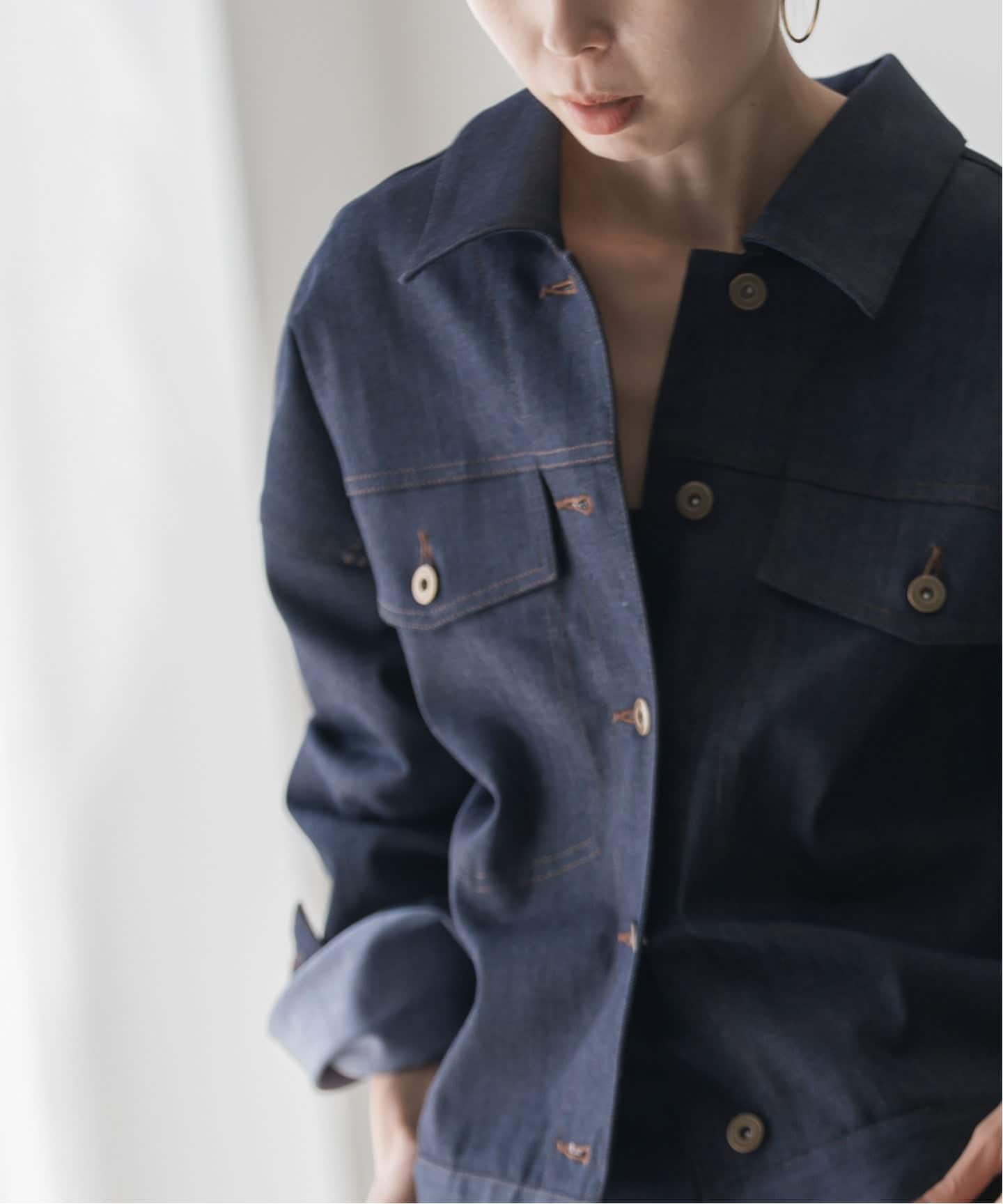 デニムライクオーバージャケット（デニムジャケット）｜NOBLE