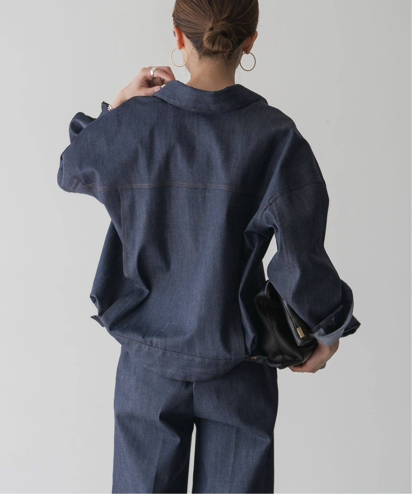 デニムライクオーバージャケット（デニムジャケット）｜NOBLE