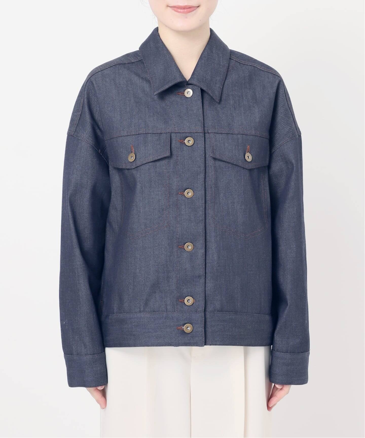 デニムライクオーバージャケット（デニムジャケット）｜NOBLE