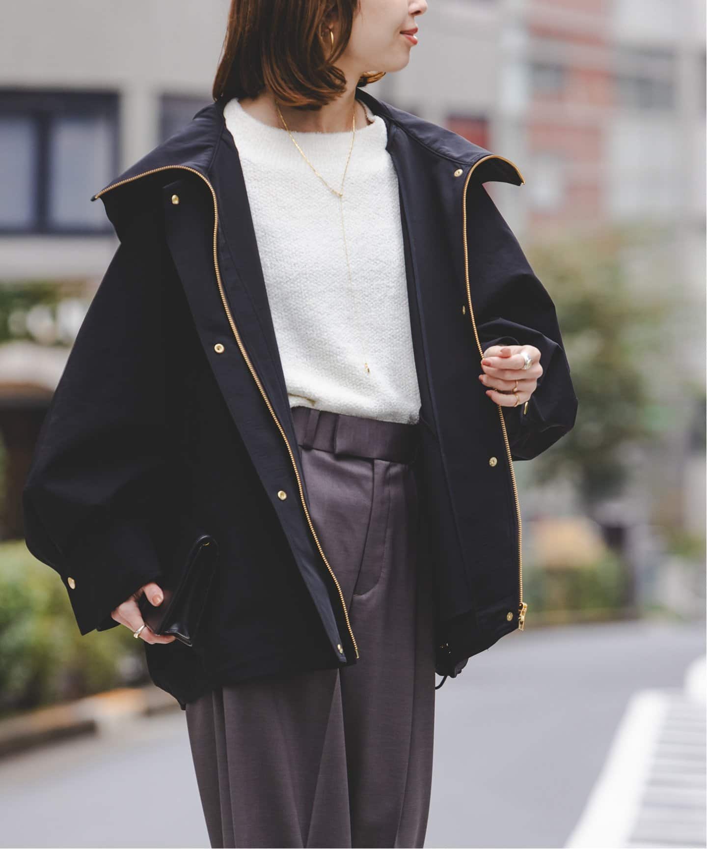 ハイツイストダブルクロスフーディブルゾン（フードコート）｜NOBLE