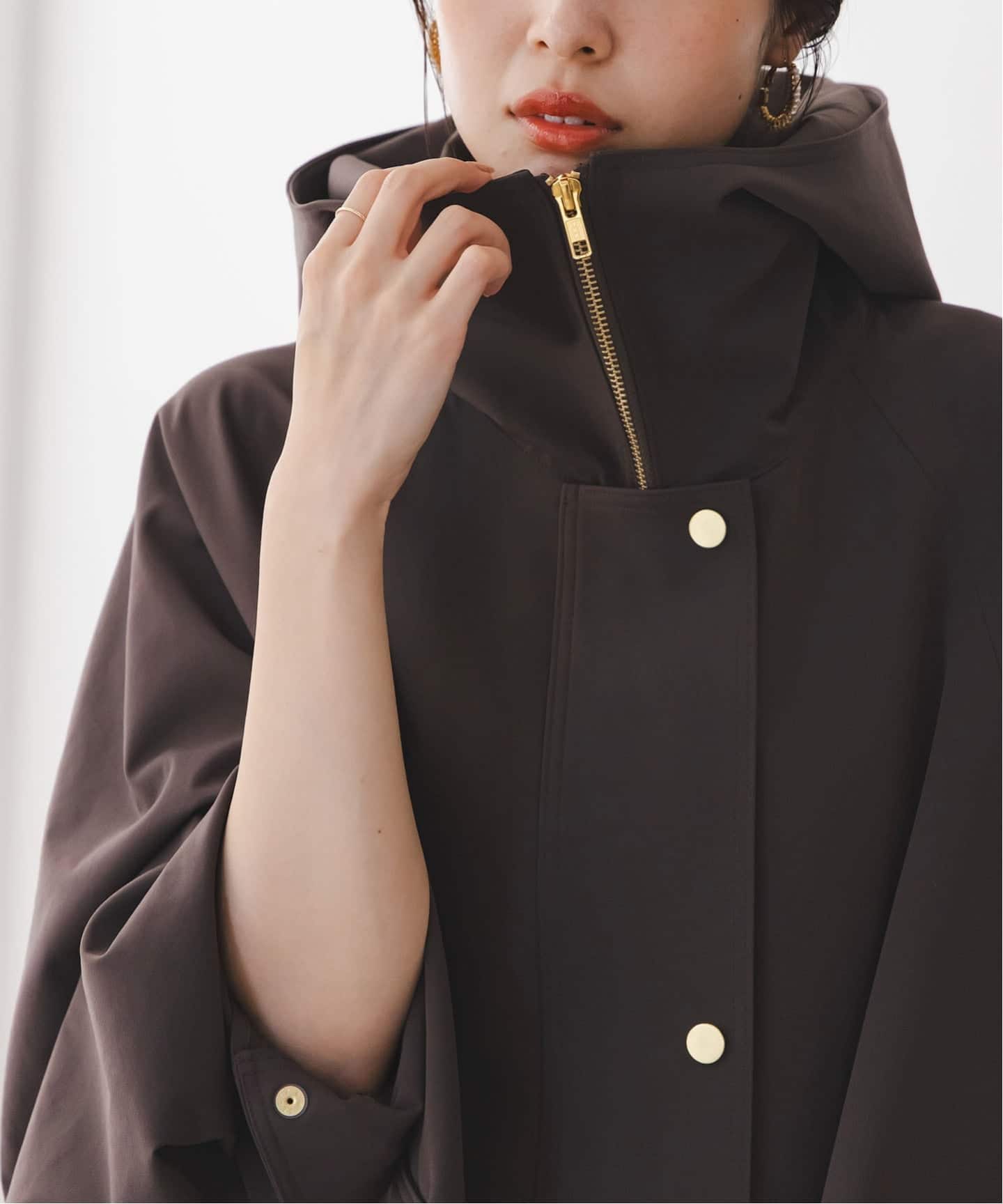 追加》ハイツイストダブルクロスフーディブルゾン（フードコート